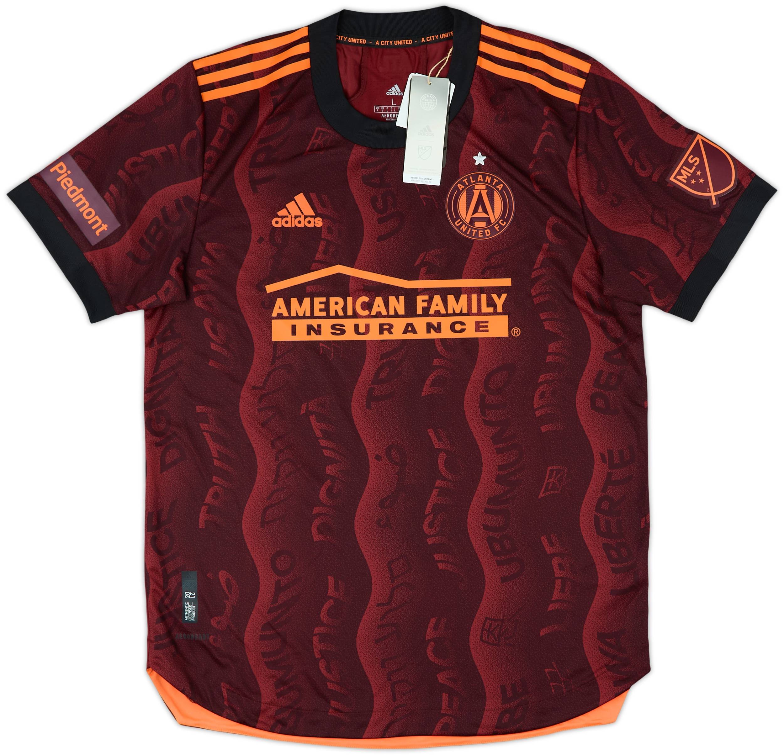 ブッタャープロダクツ　ATLAST FOOTBALL SHT アットラスト 2021 Atlanta Authentic Third Shirt (L)