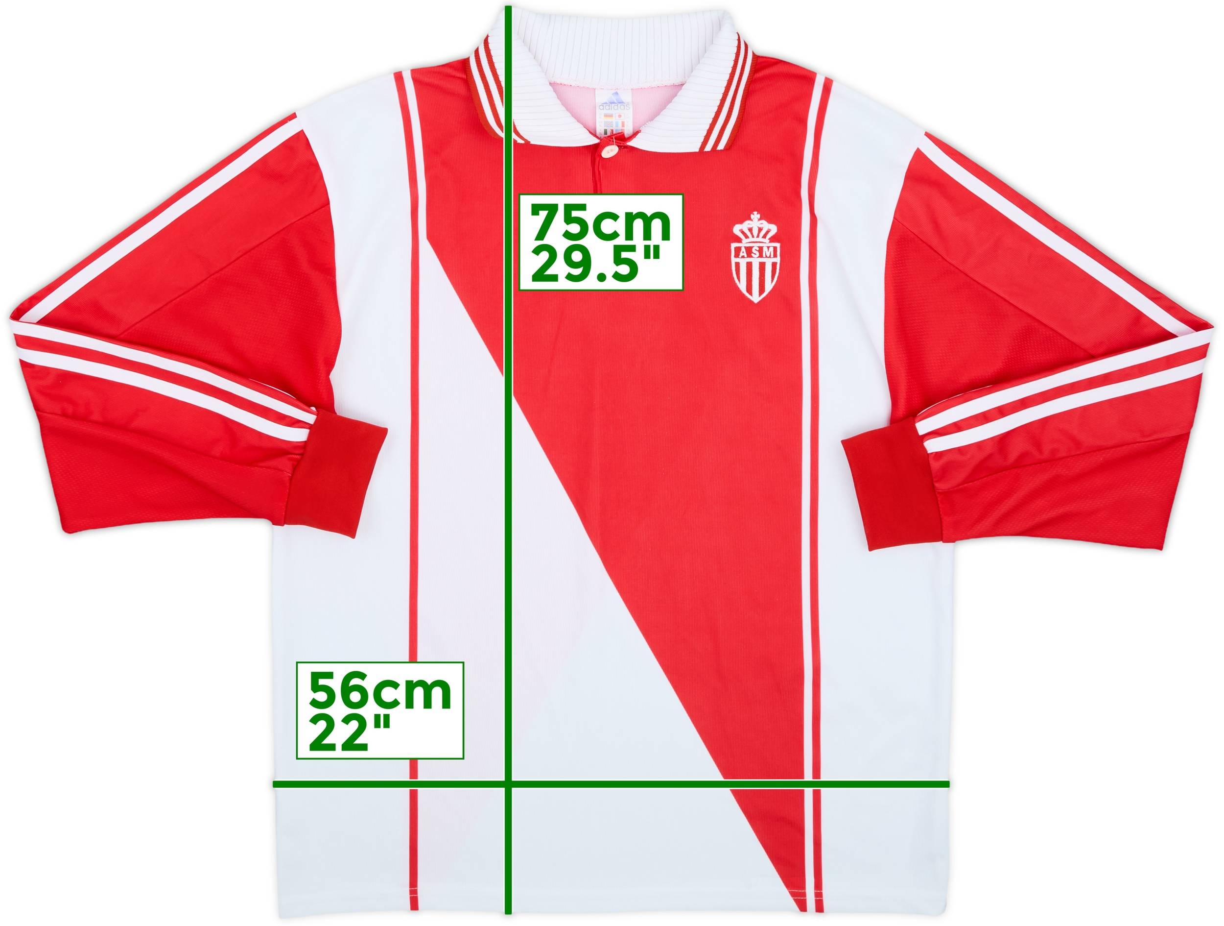 1997-98 Monaco Home L/S Shirt - 9/10 - (XL)