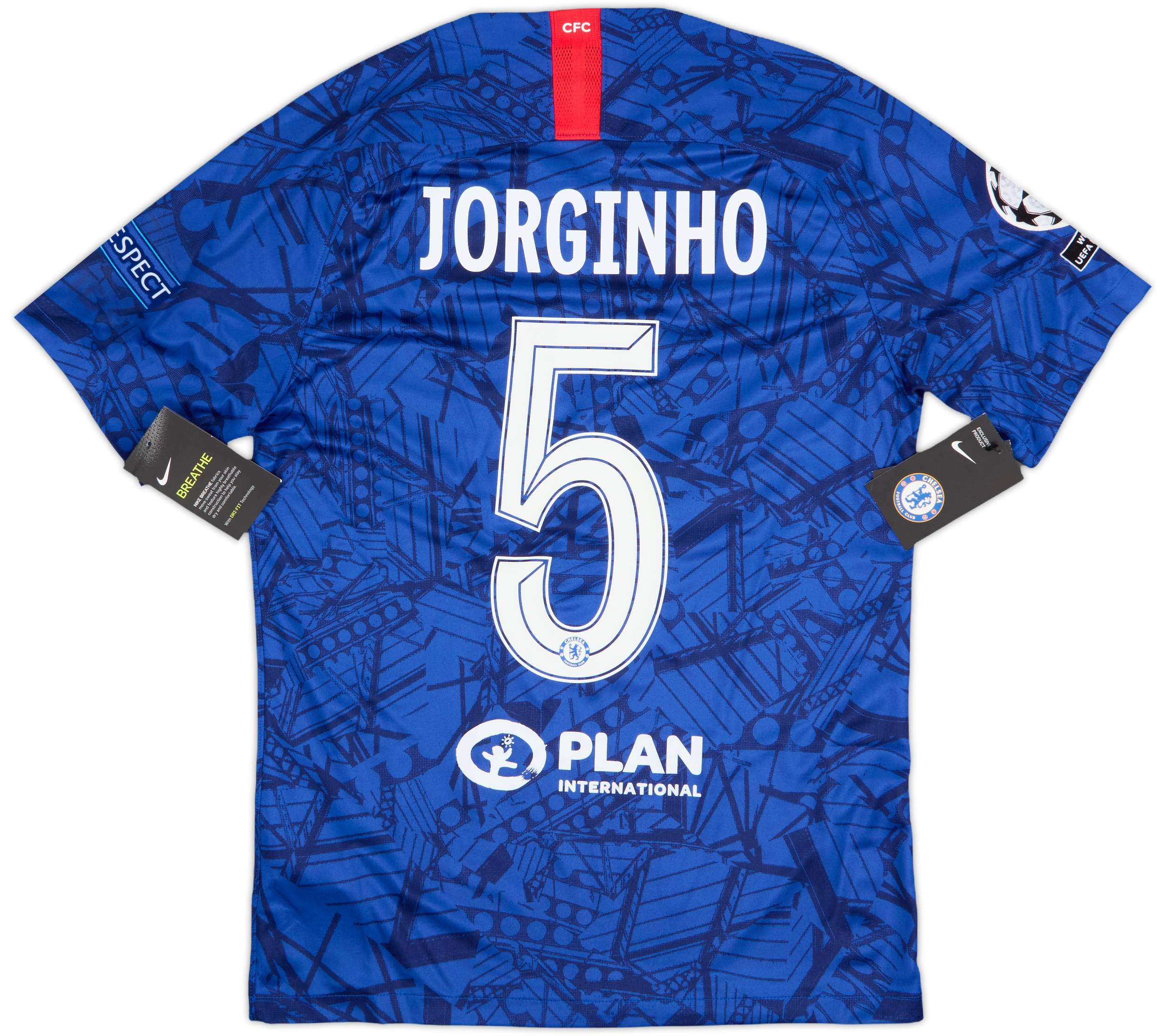 チェルシーユニフォーム JORGINHO 5 イエロージャージ 2019-20 Chelsea Home Shirt Jorginho #5 (S)