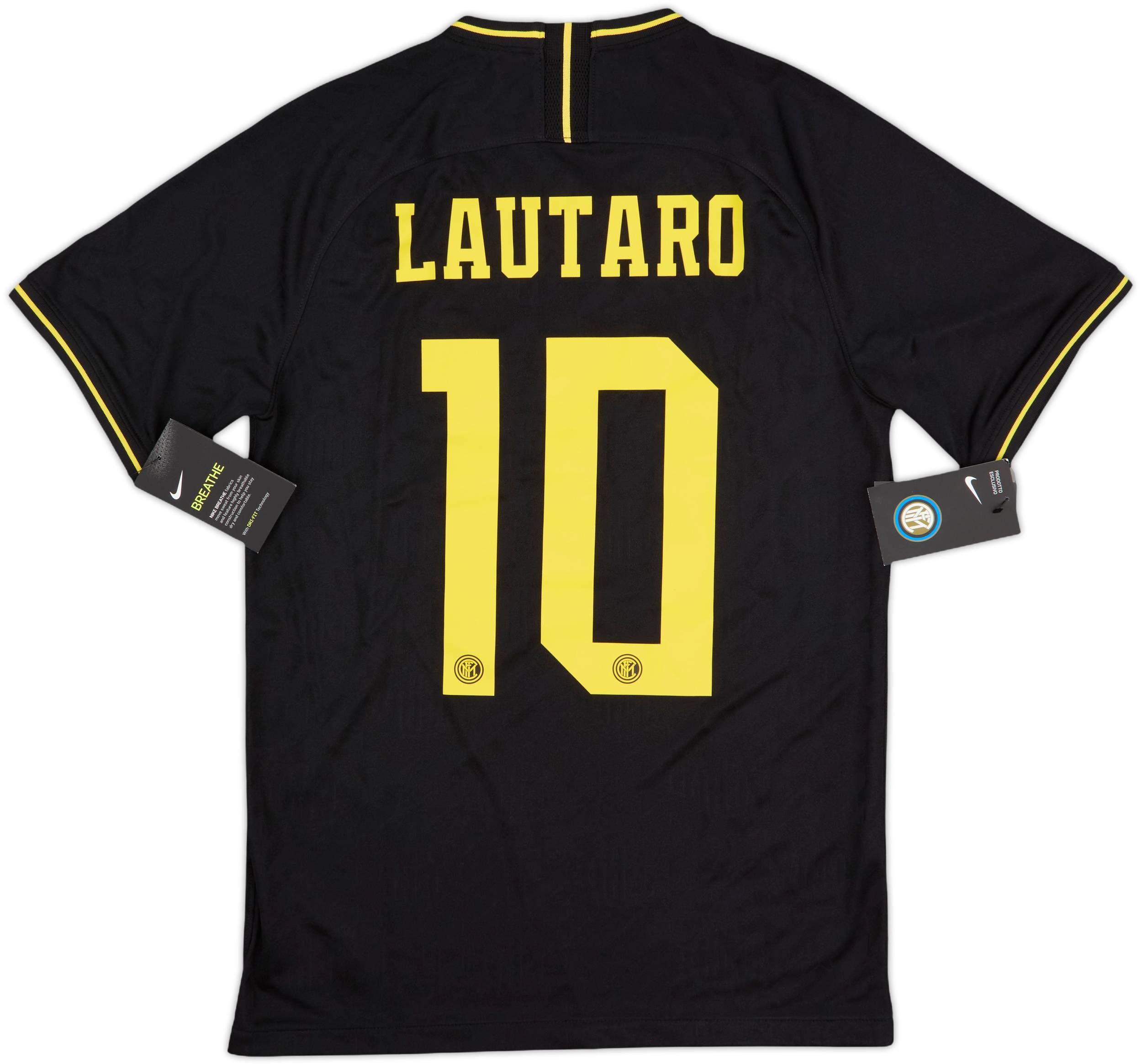 【正規品】インテル・ミラノ LAUTARO 10番 シャツ Inter Milan 2021/22 Third Men's Jersey Shirt Black Nike