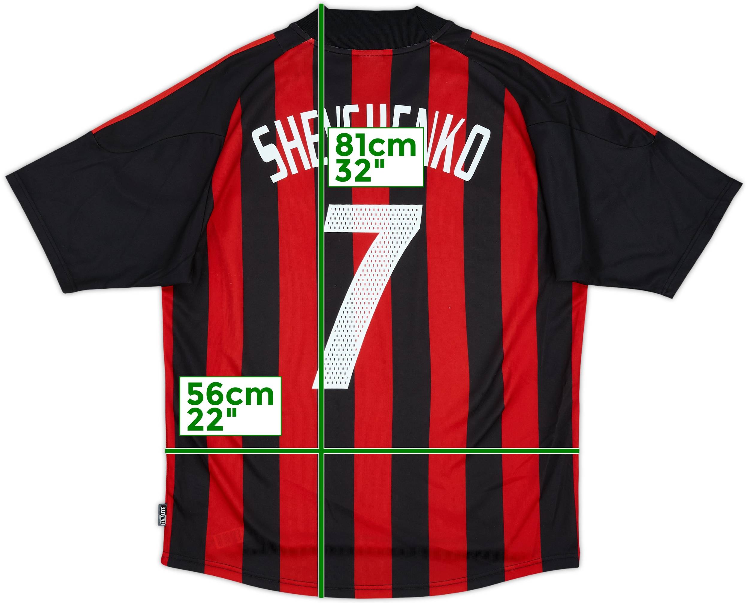 ACミラン SHEVCHENKO 7番 半袖 シャツ ACミラン SHEVCHENKO 7番 半袖 シャツ