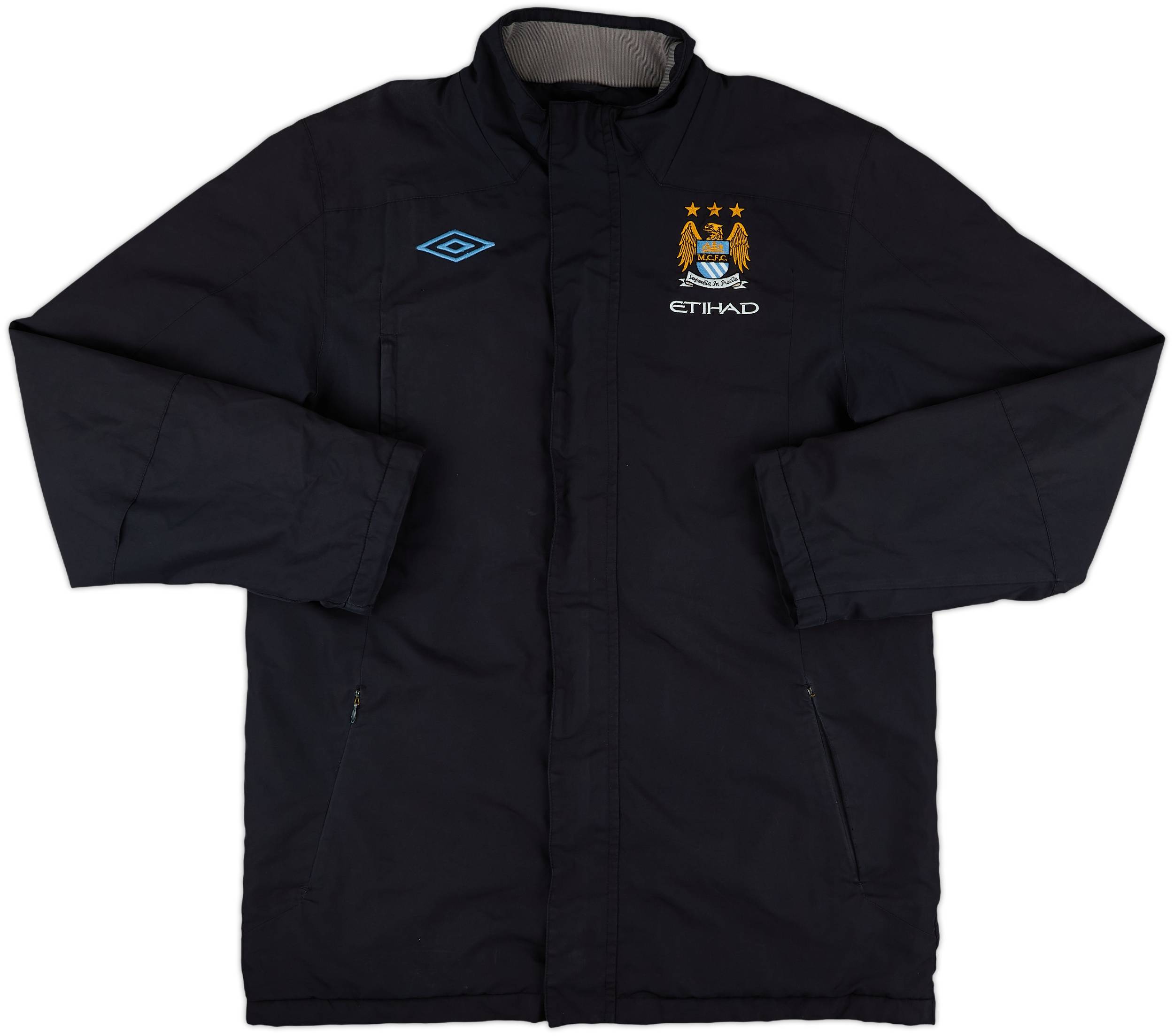 【希少】2010-11 マンチェスターシティ トラックジャケットUMBRO M 2010-11 Manchester City Umbro Track Jacket - 6/10 - (M)