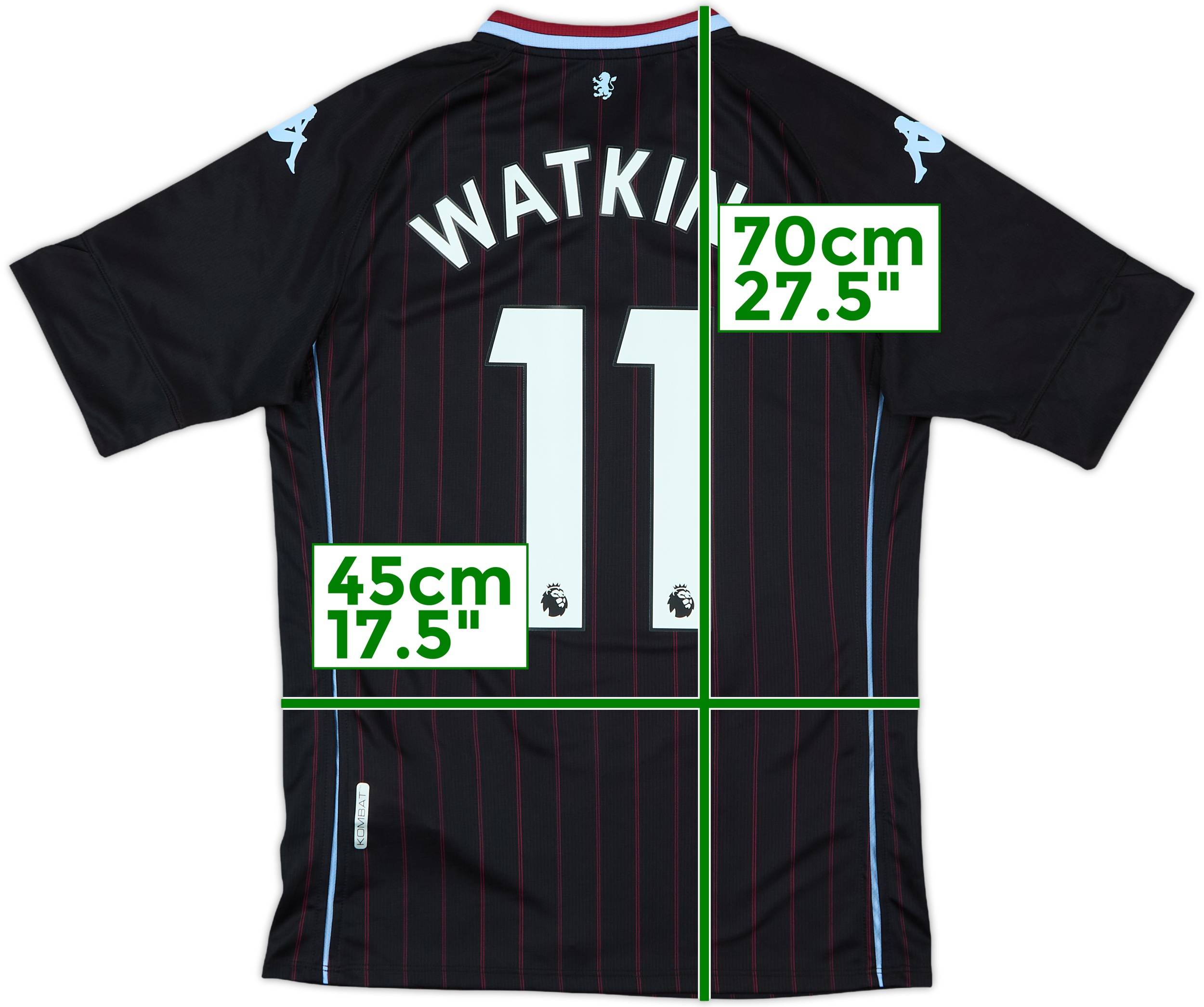 アストンヴィラ　ユニフォーム WATKINS 11 シャツ 2020-21 Aston Villa Away Shirt Watkins #11 (S)