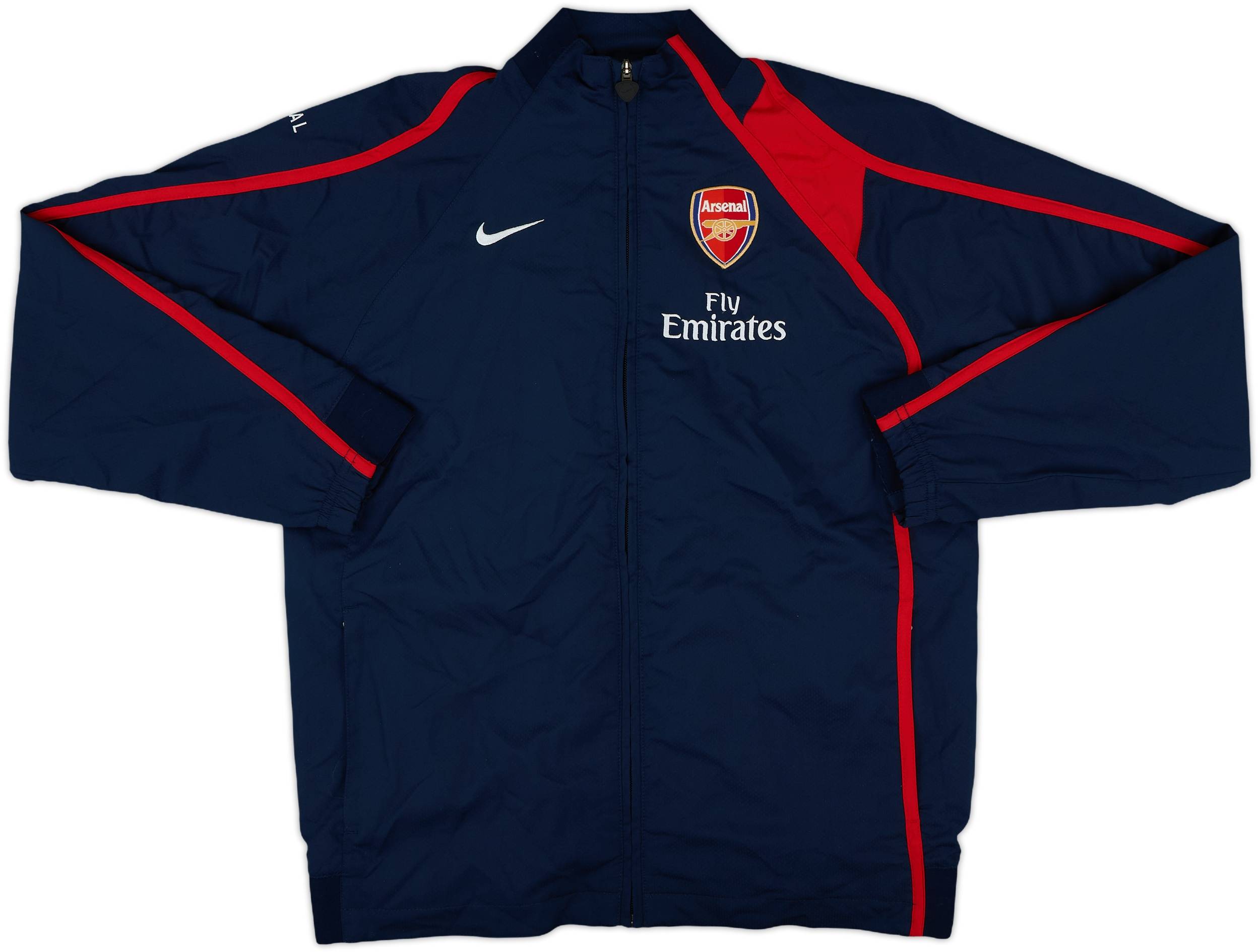 S2005 Arsenal nikeトラックジャケット O2 Nike Arsenal 2005-2006 Vintage Football Track Jacket Sz S | eBay