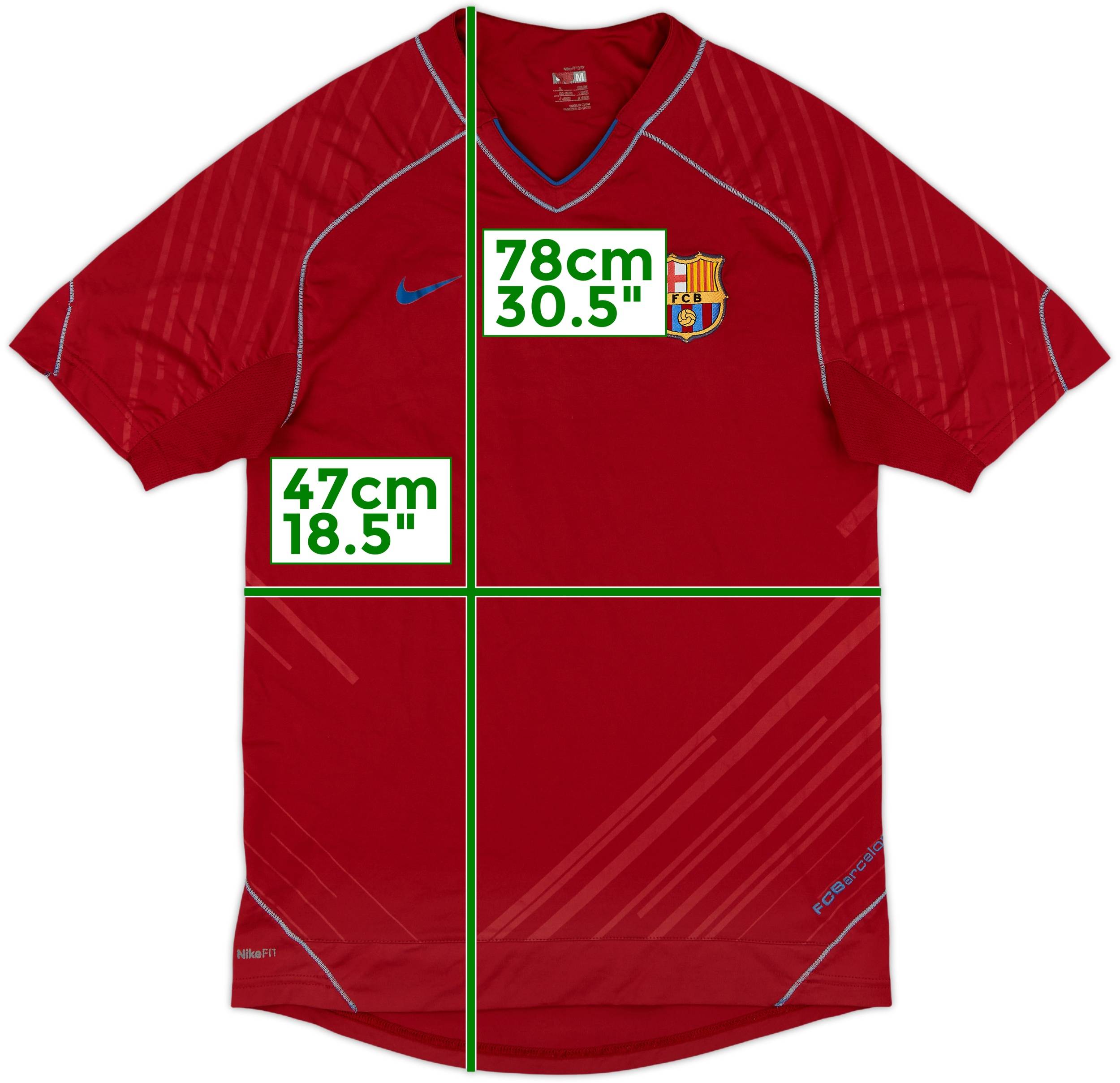 2007-08 Barcelona Nike Training Shirt - 8/10 - (M)