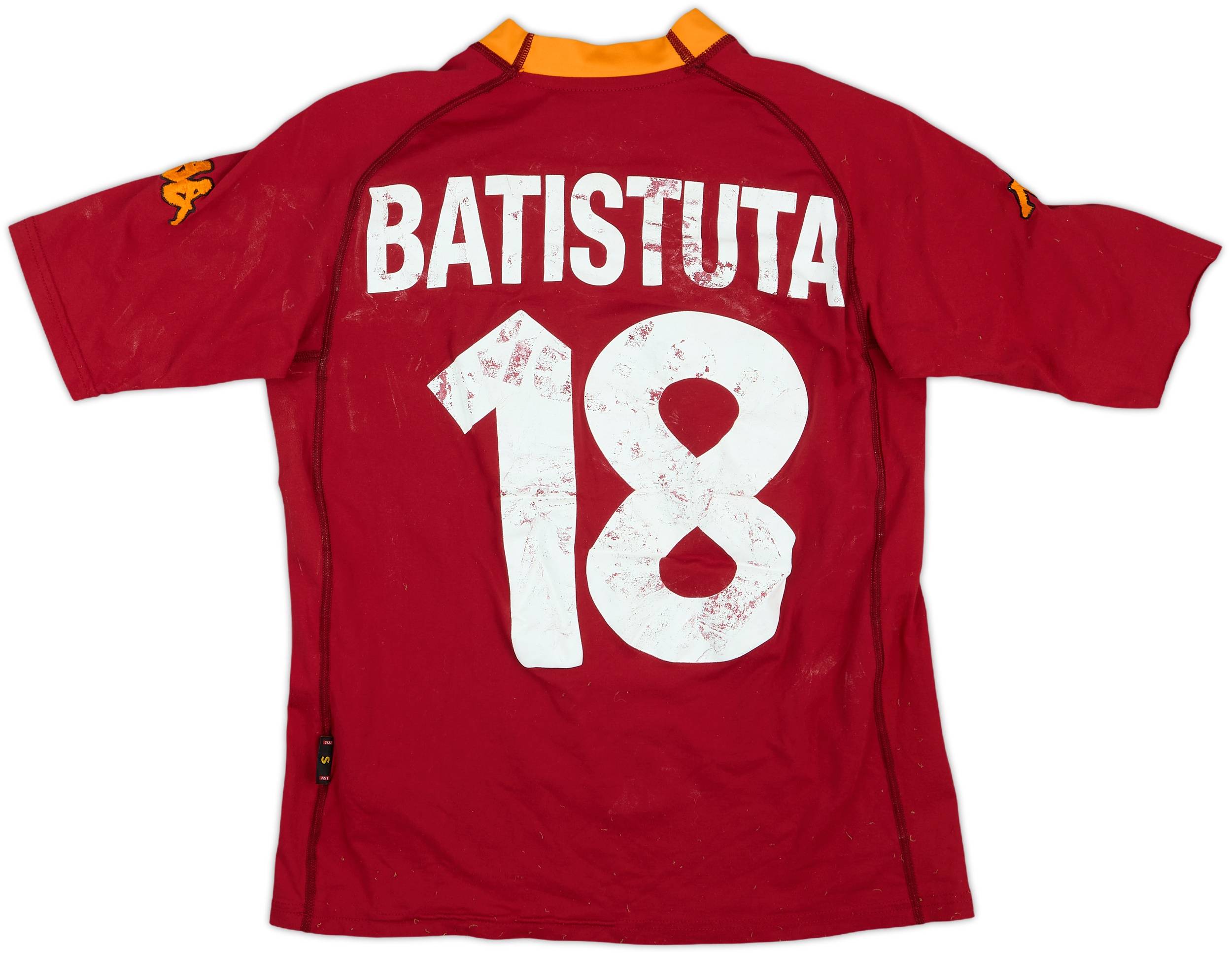 2000-01 Roma Home Shirt Batistuta #18 - 4/10 - (S)