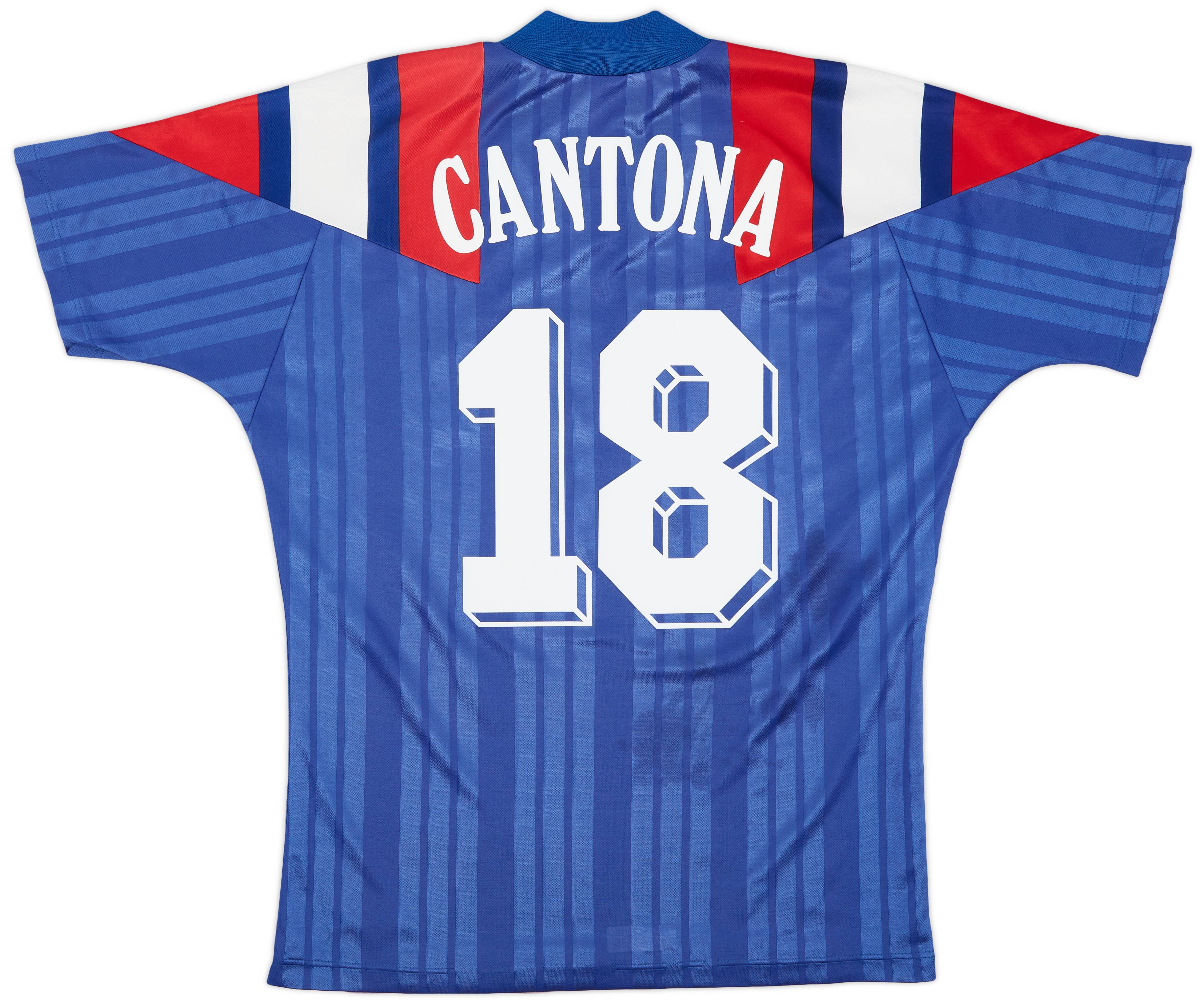 1992-94 France Home Shirt Cantona #18 - 6/10 - (M/L)