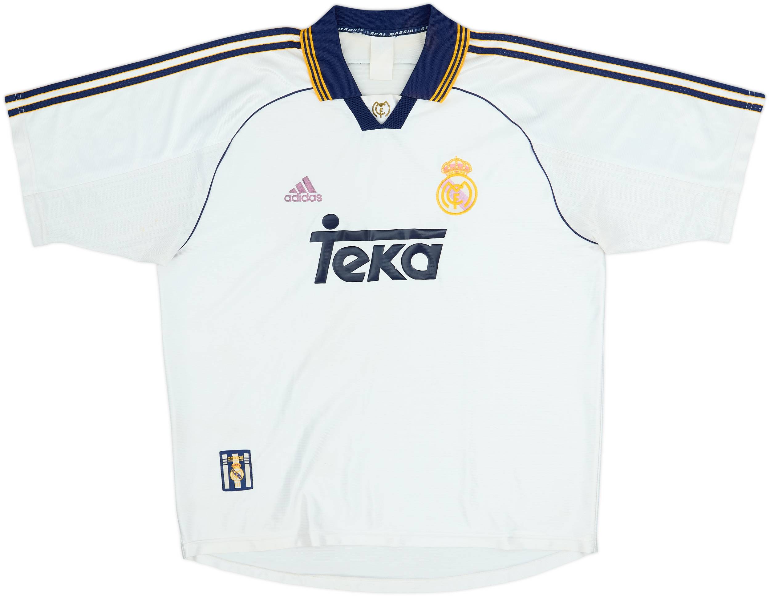 1998-00 Real Madrid Home Shirt - 4/10 - (L)