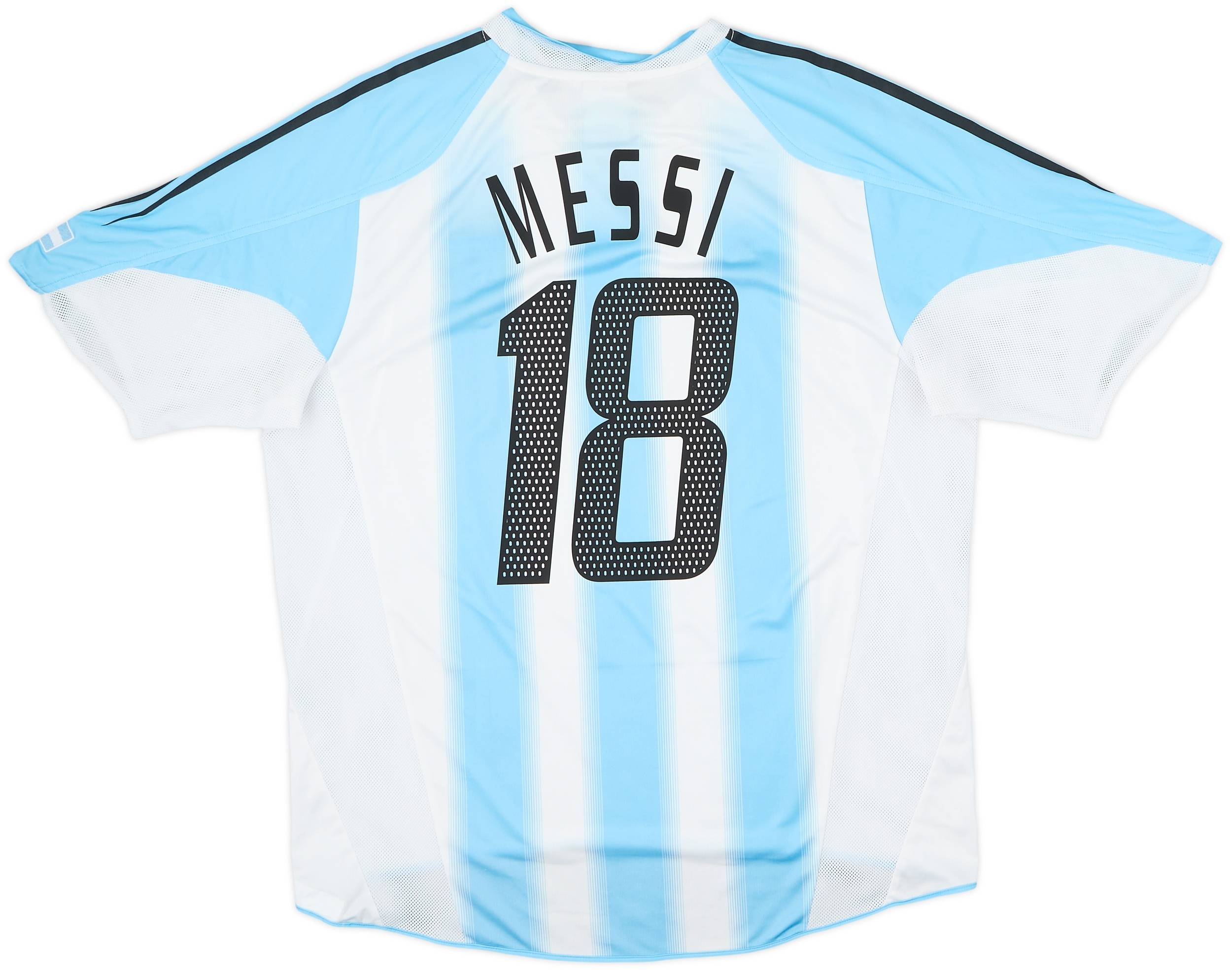 アルゼンチン/2004年/A #18 メッシ 2004-05 Argentina Home Shirt Messi #18 - 8/10 - (L)