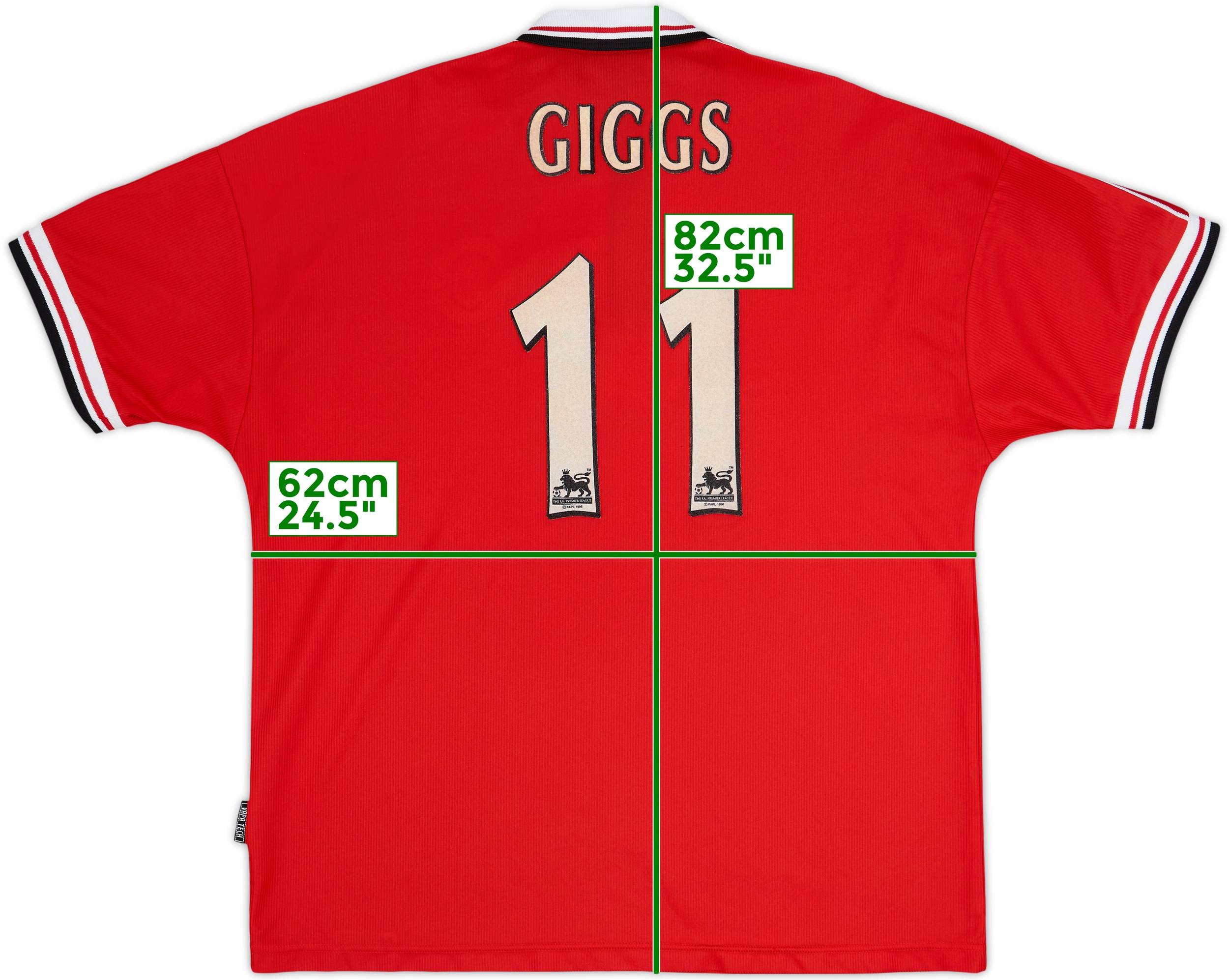 1998-00 Manchester United Home Shirt Giggs #11 - 7/10 - (XXL)