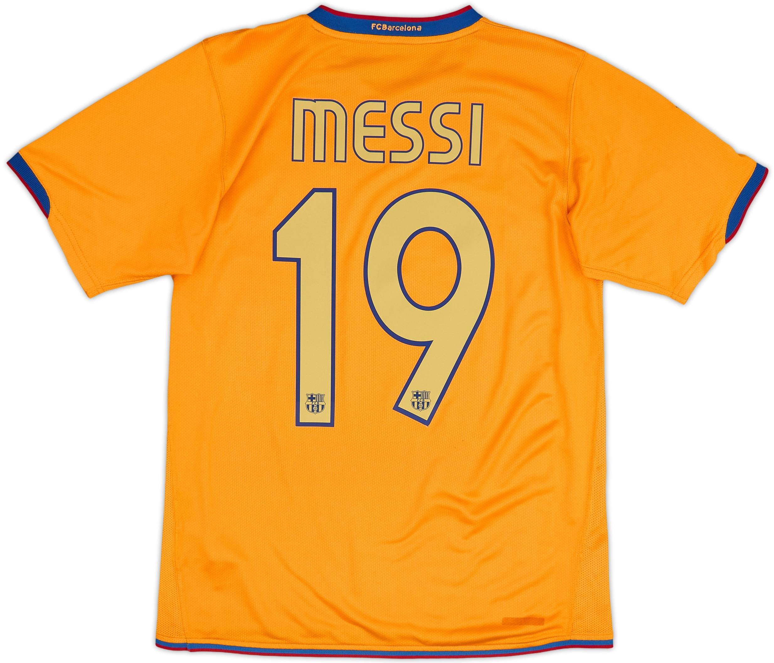 2006-08 Barcelona Away Shirt Messi #19 - 7/10 - (L.Boys)