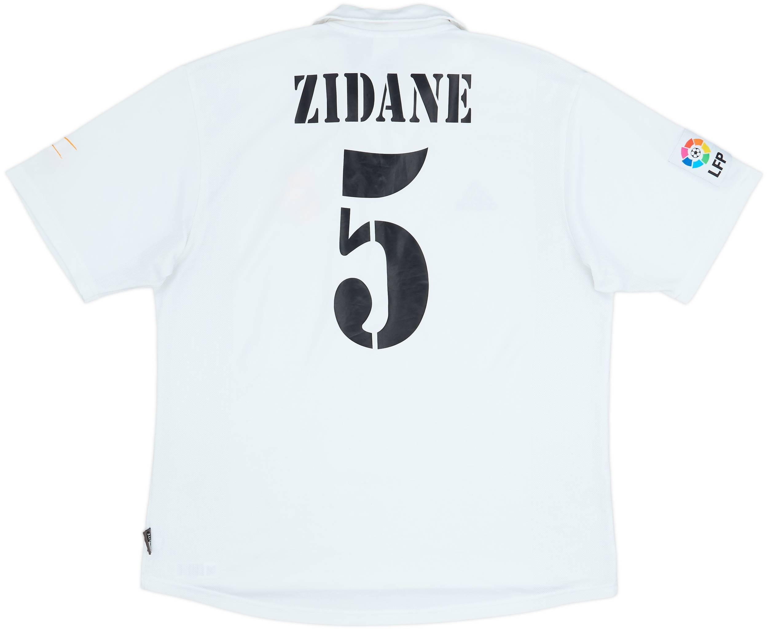2001 Real Madrid Home Shirt Zidane #5 - 6/10 - (L)
