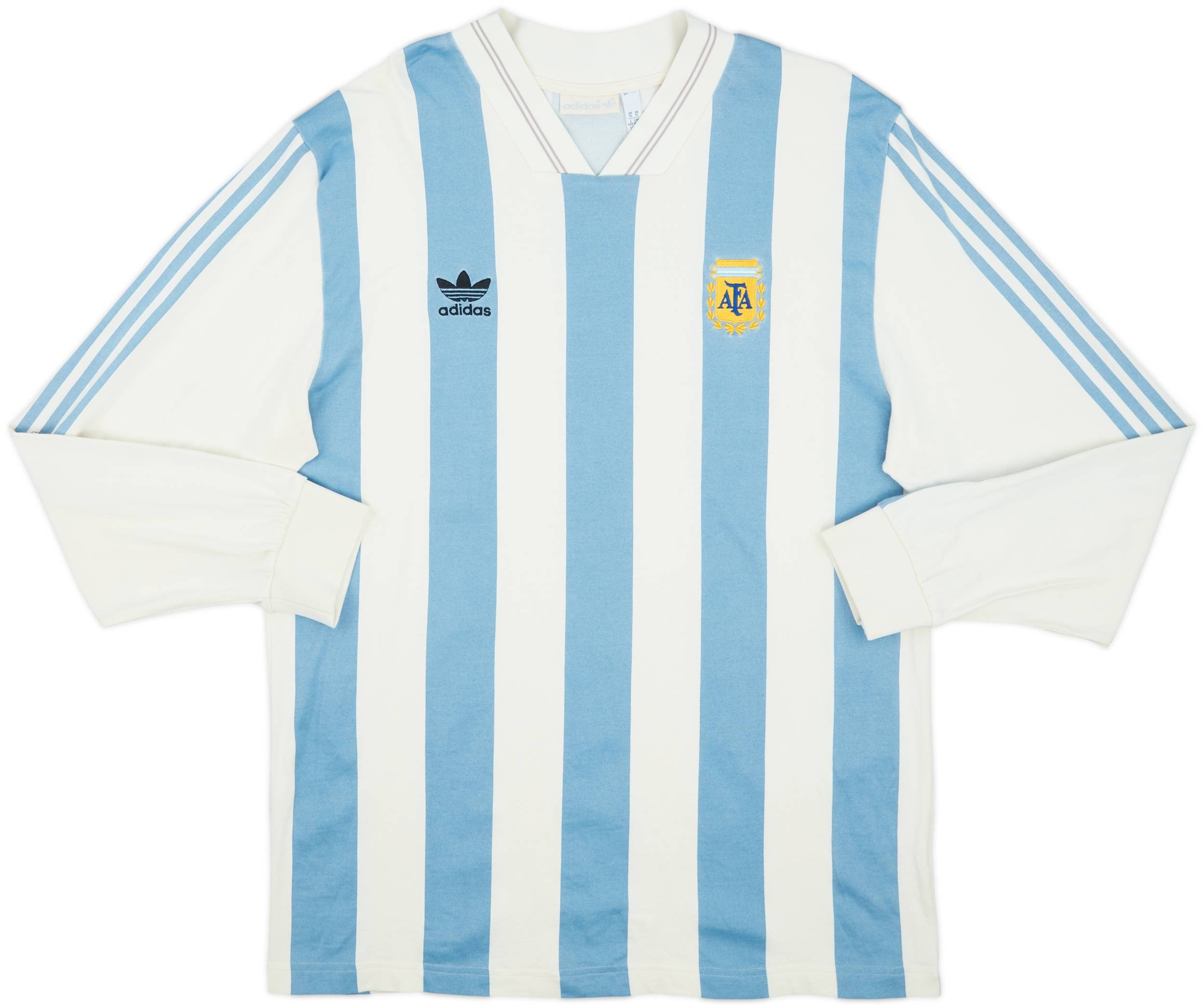 2018-19 Argentina adidas '1993' Retro Home L/S Shirt #10 (Maradona) - 8/10 - (XL)