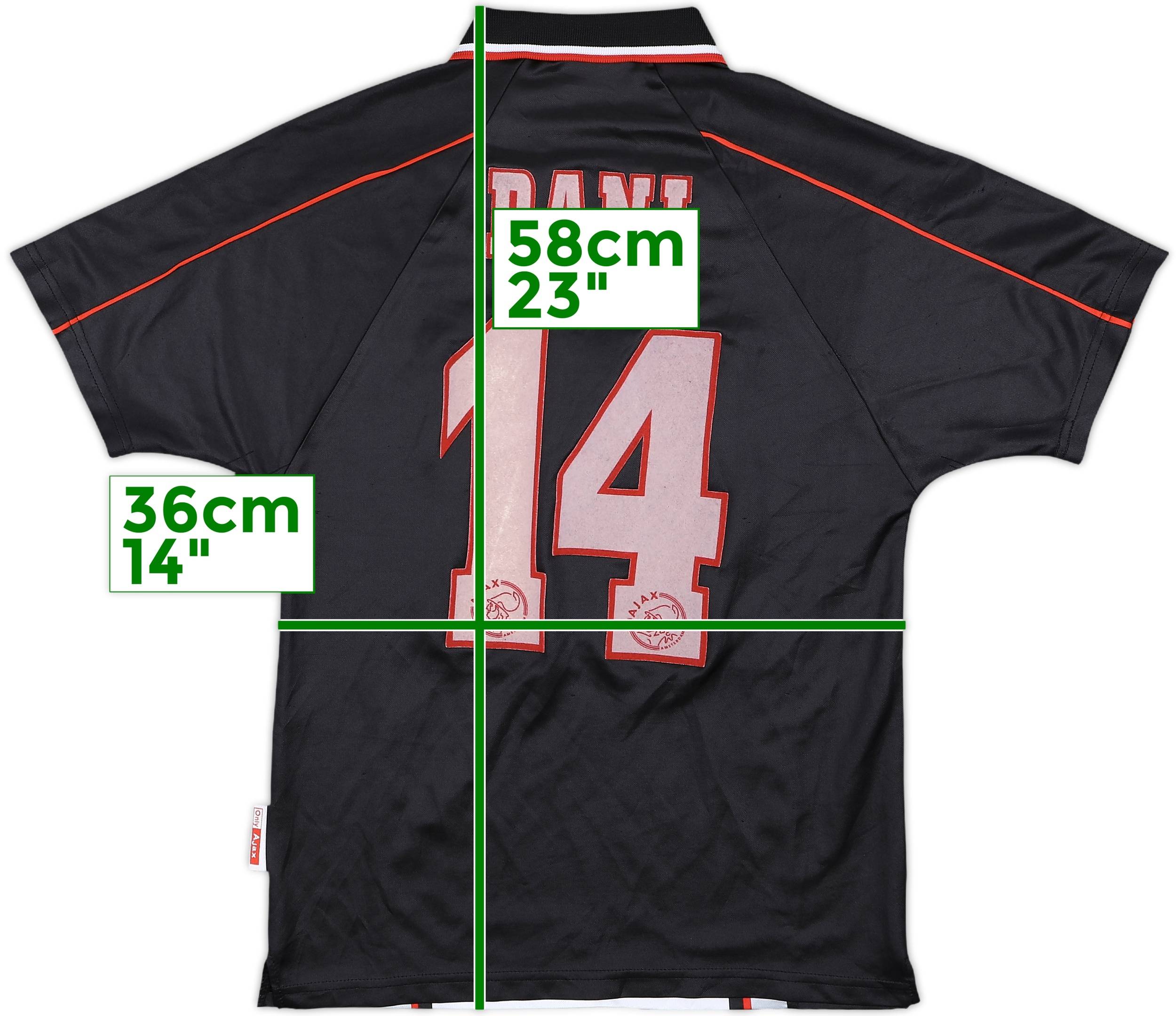 1998-99 Ajax Away Shirt Dani #14 - 7/10 - (XL.Boys)