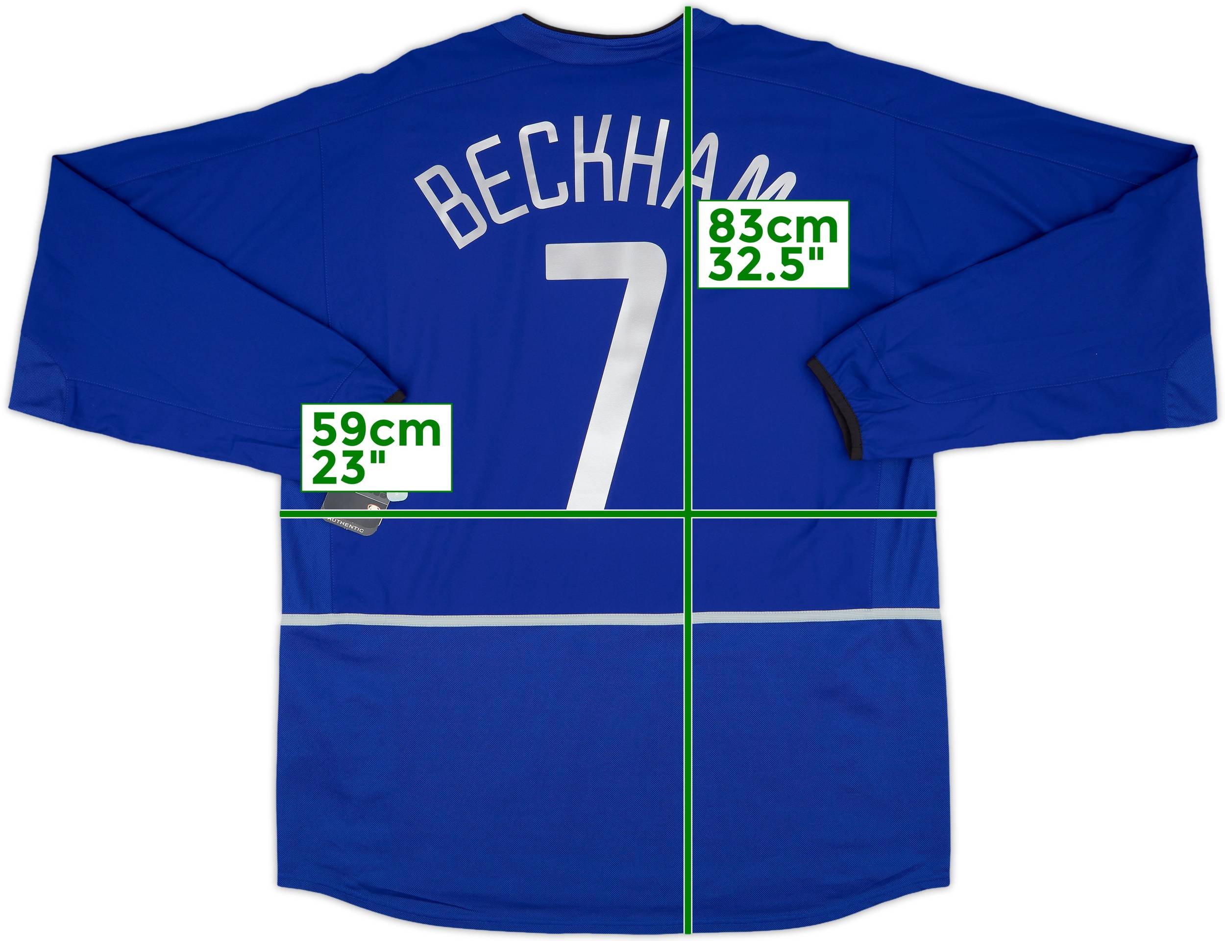 2002-03 Manchester United Third L/S Shirt Beckham #7 (XL)
