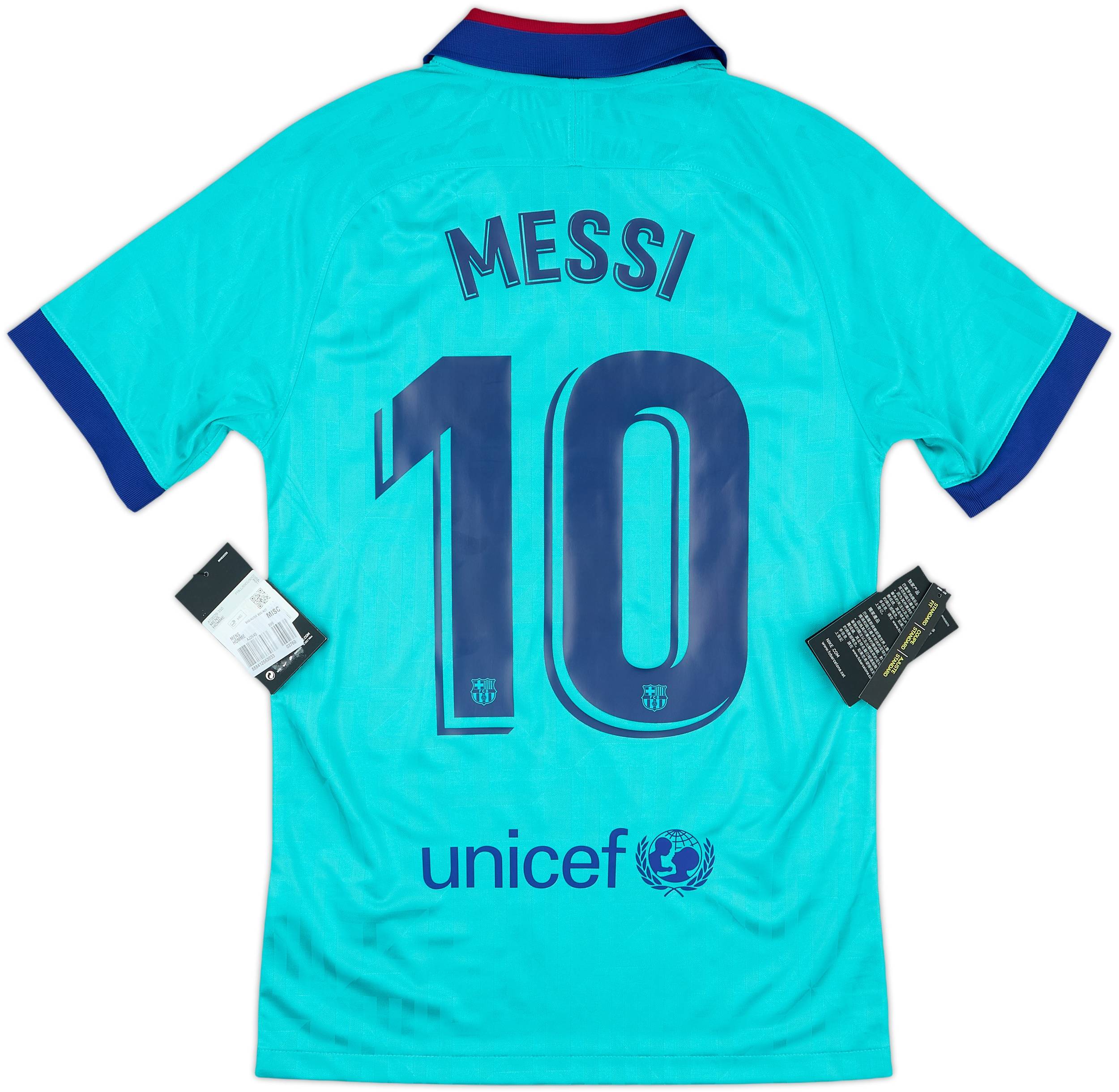 2019-20 Barcelona Third CL Shirt Messi #10 (XS)