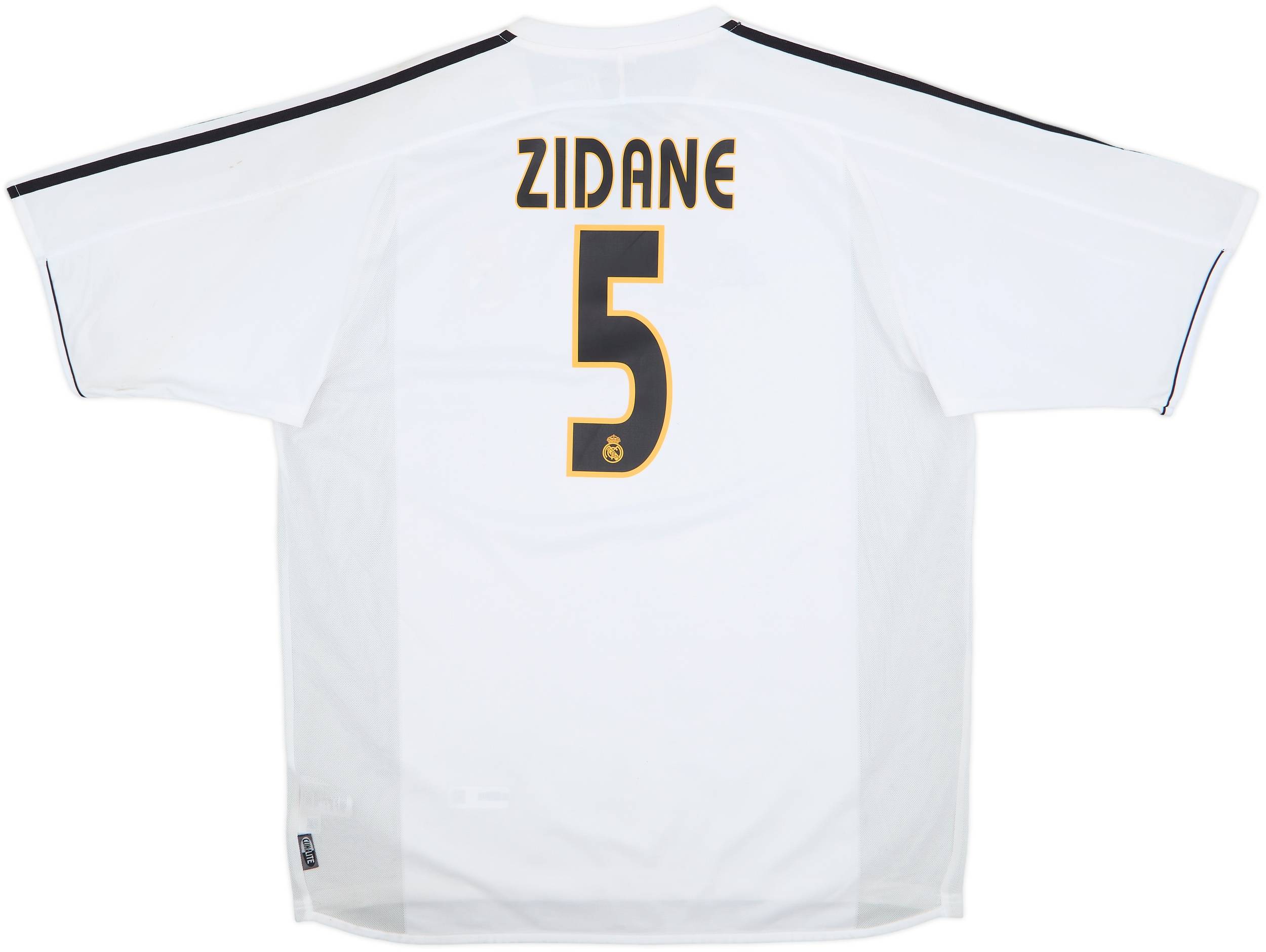 2003-04 Real Madrid Home Shirt Zidane #5 (XL)