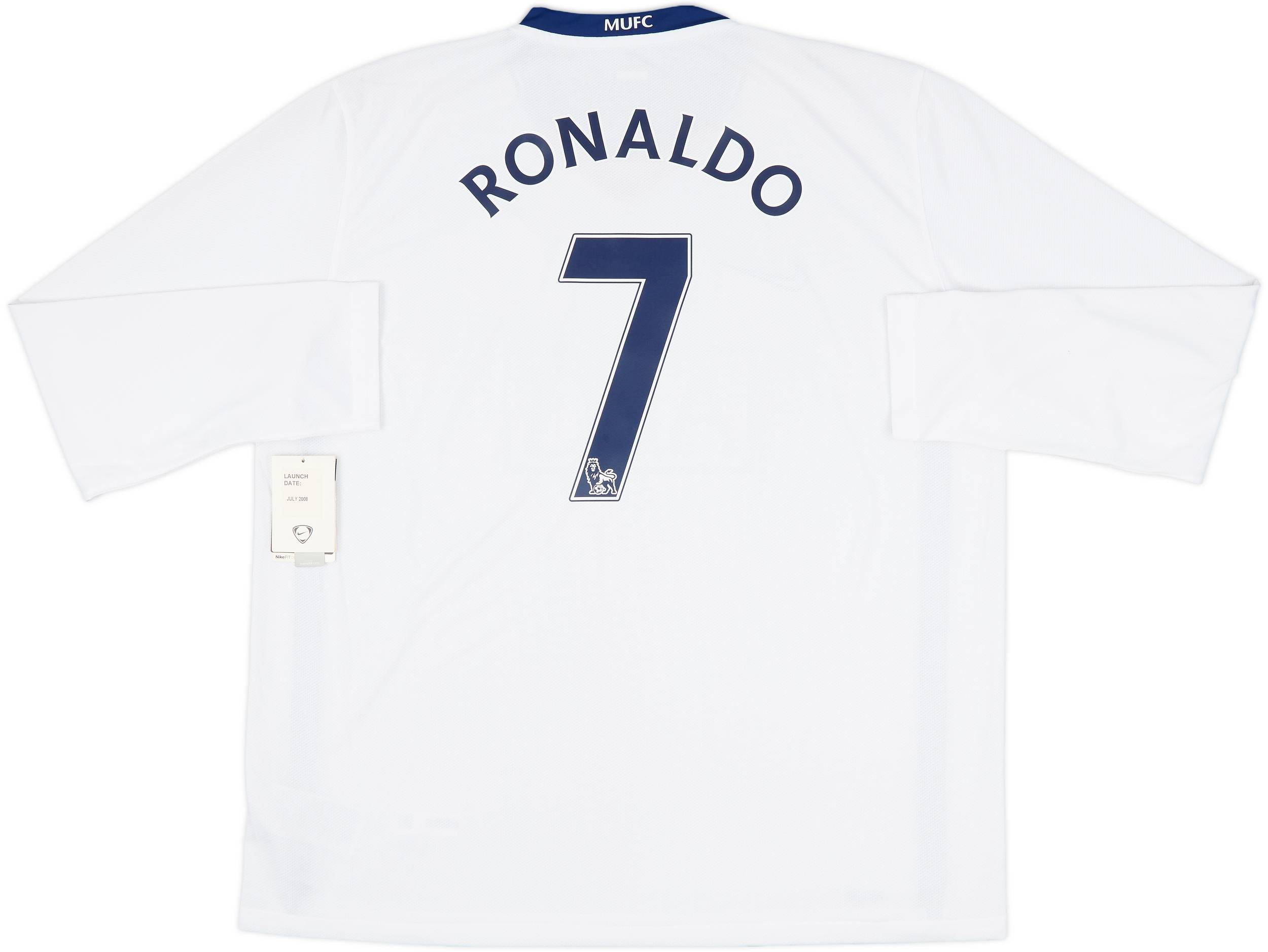 2008-10 Manchester United Away L/S Shirt Ronaldo #7 (XL)