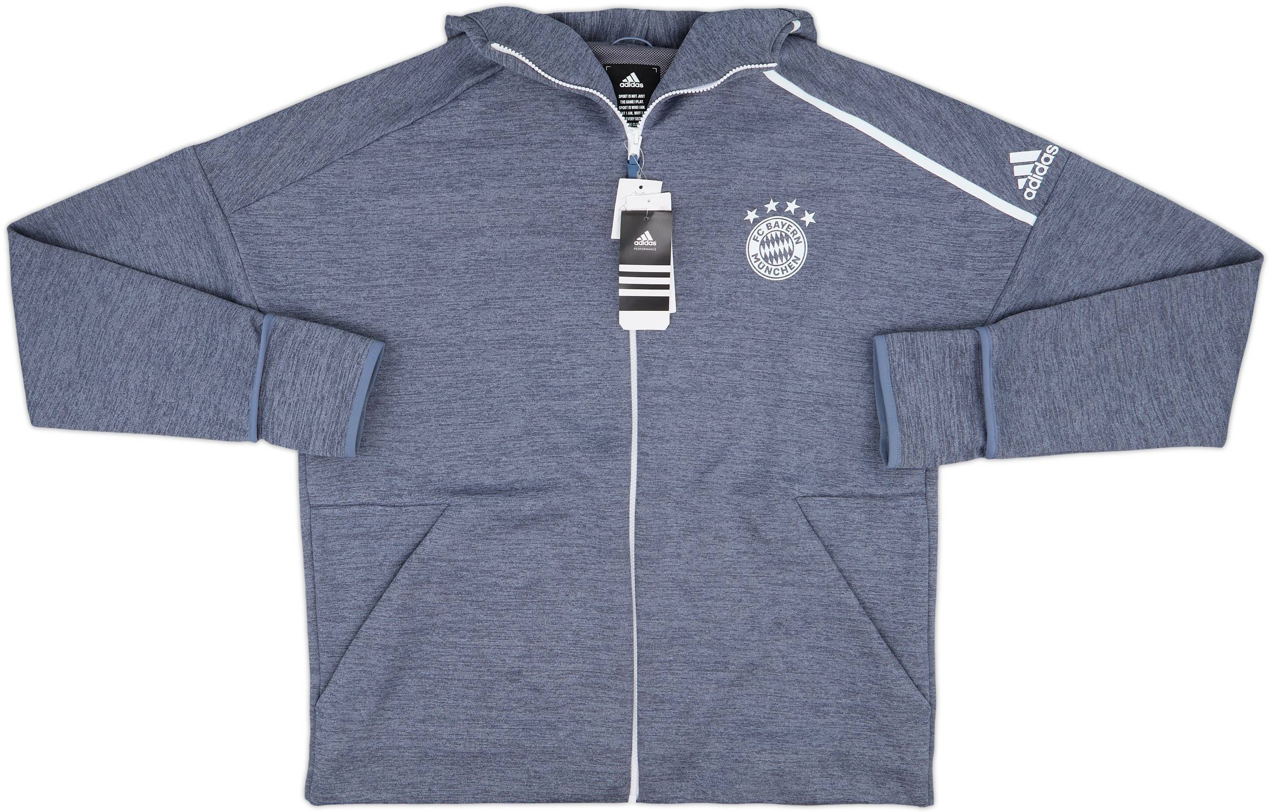 2018-19 Bayern Munich adidas Hooded Sweat Top (XL)