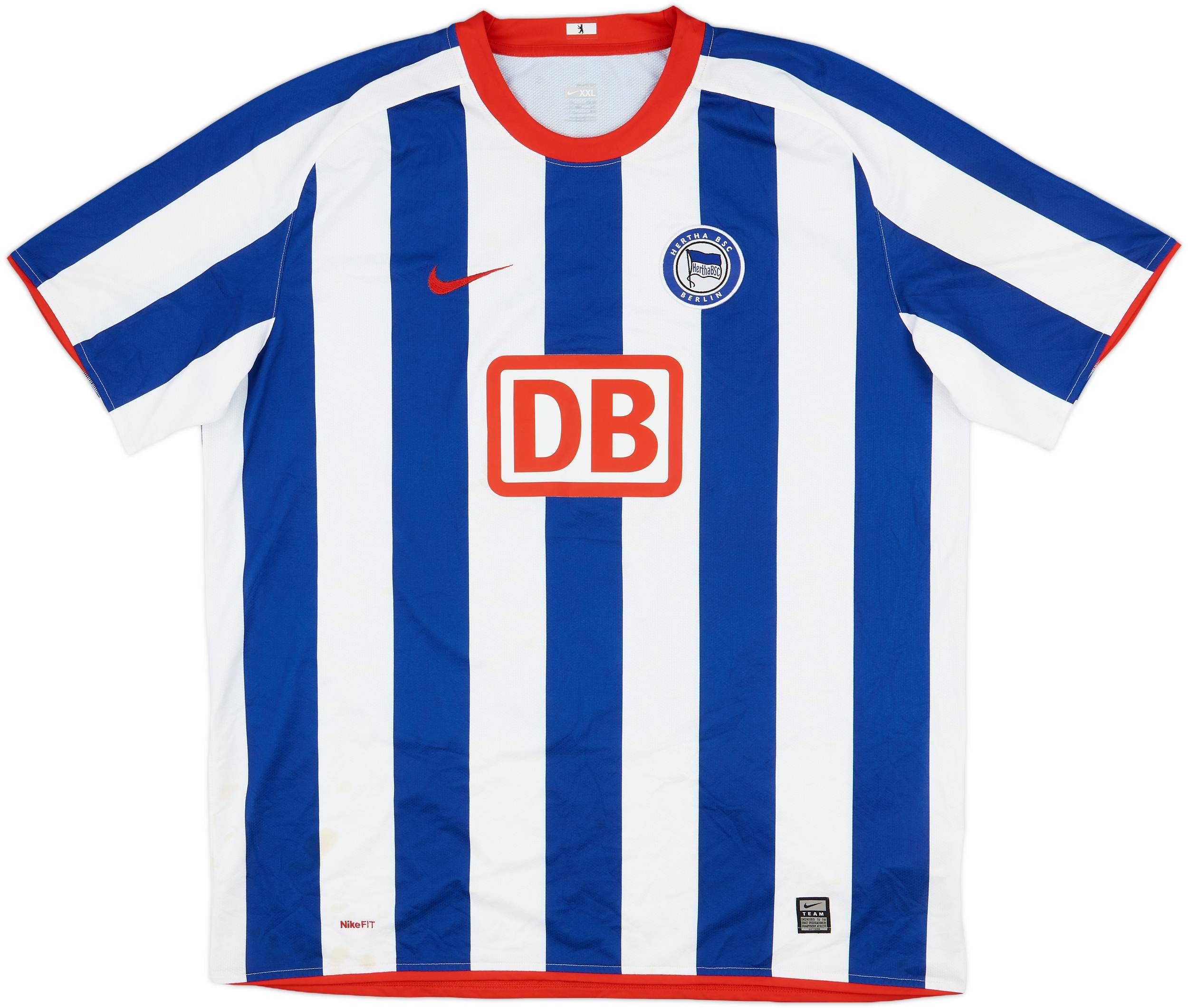 2008-09 Hertha Berlin Home Shirt - 7/10 - (XXL)