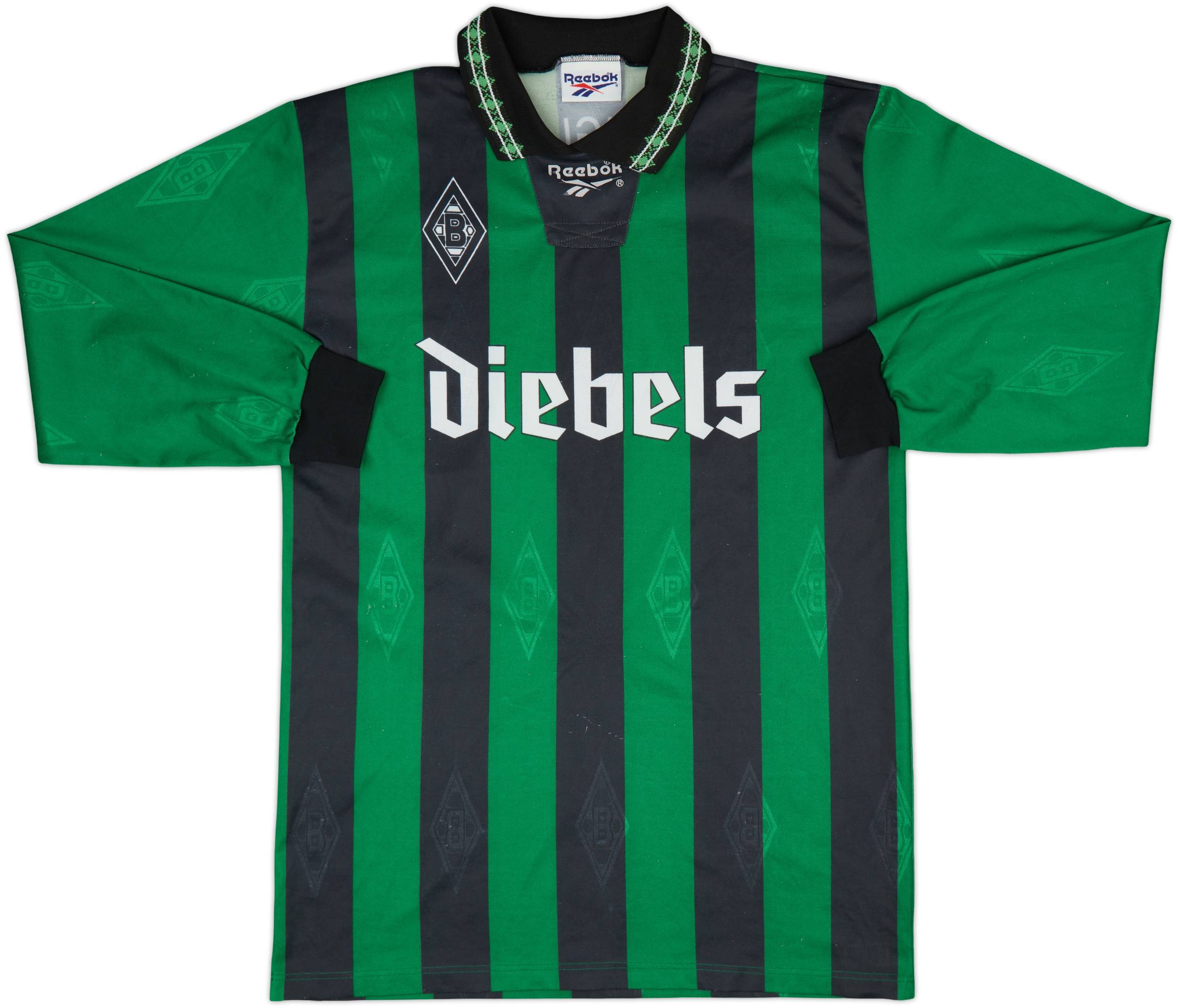 1995-96 Borussia Monchengladbach Away L/S Shirt - 7/10 - (M)