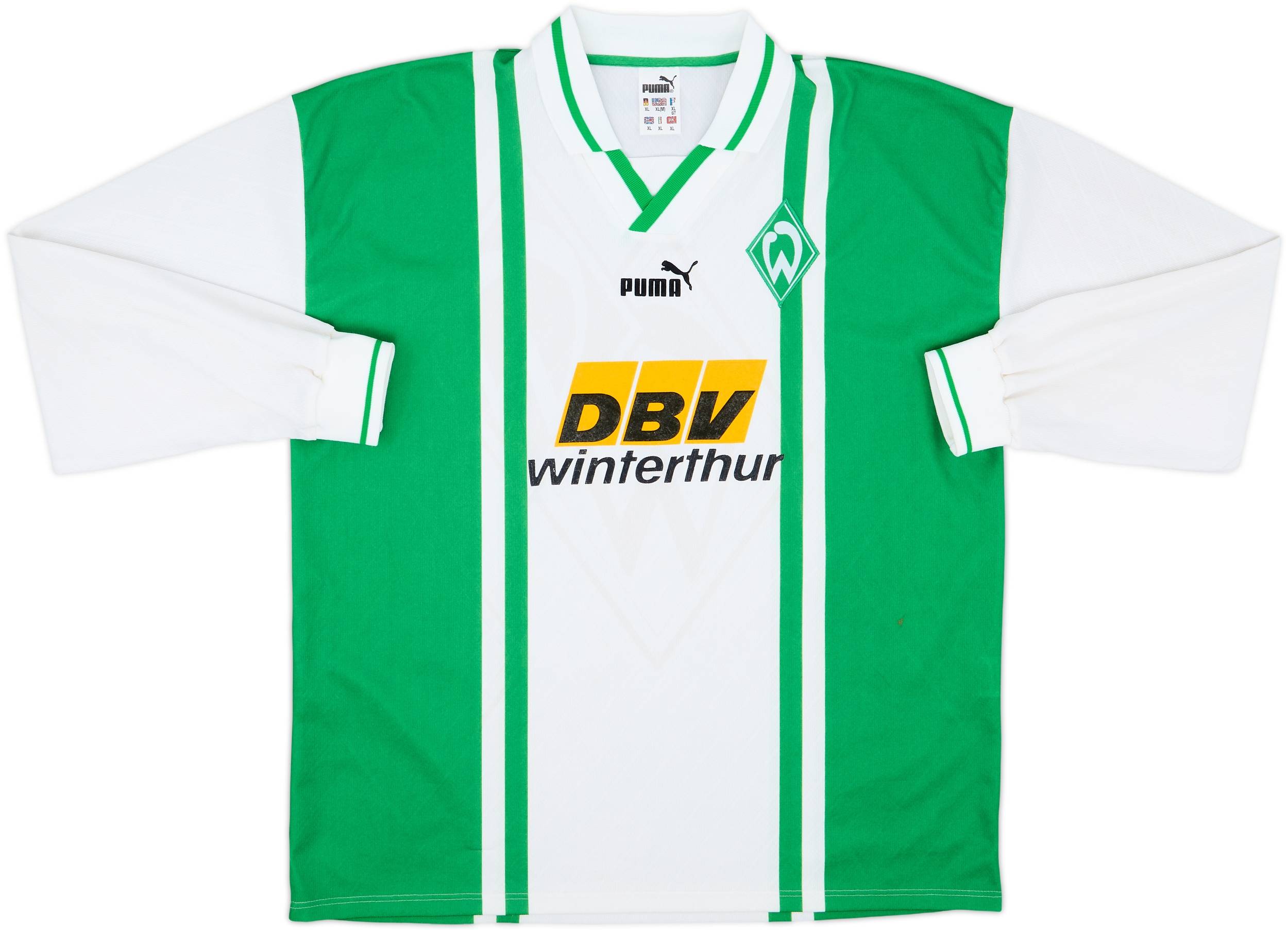 1996-97 Werder Bremen Home L/S Shirt - 8/10 - (XL)