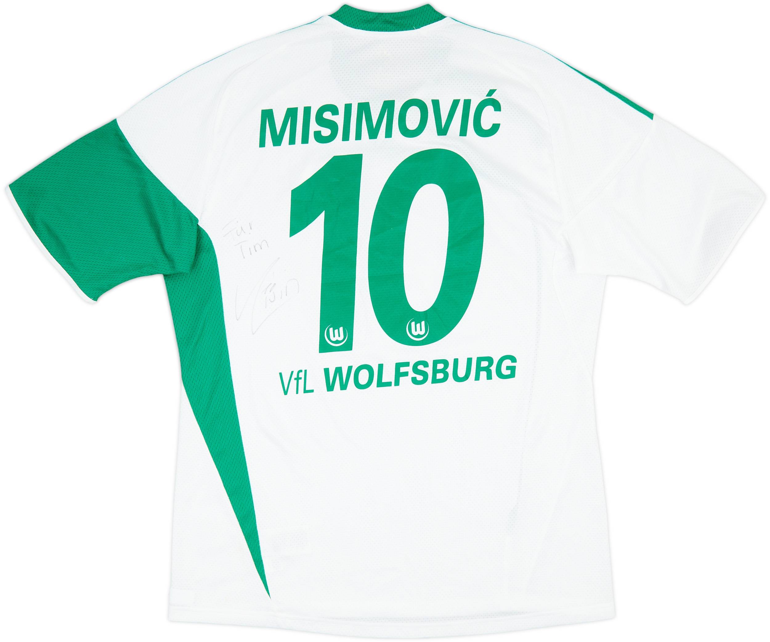 2009-10 Wolfsburg Signed Home Shirt Misimovic #10 - 6/10 - (L)