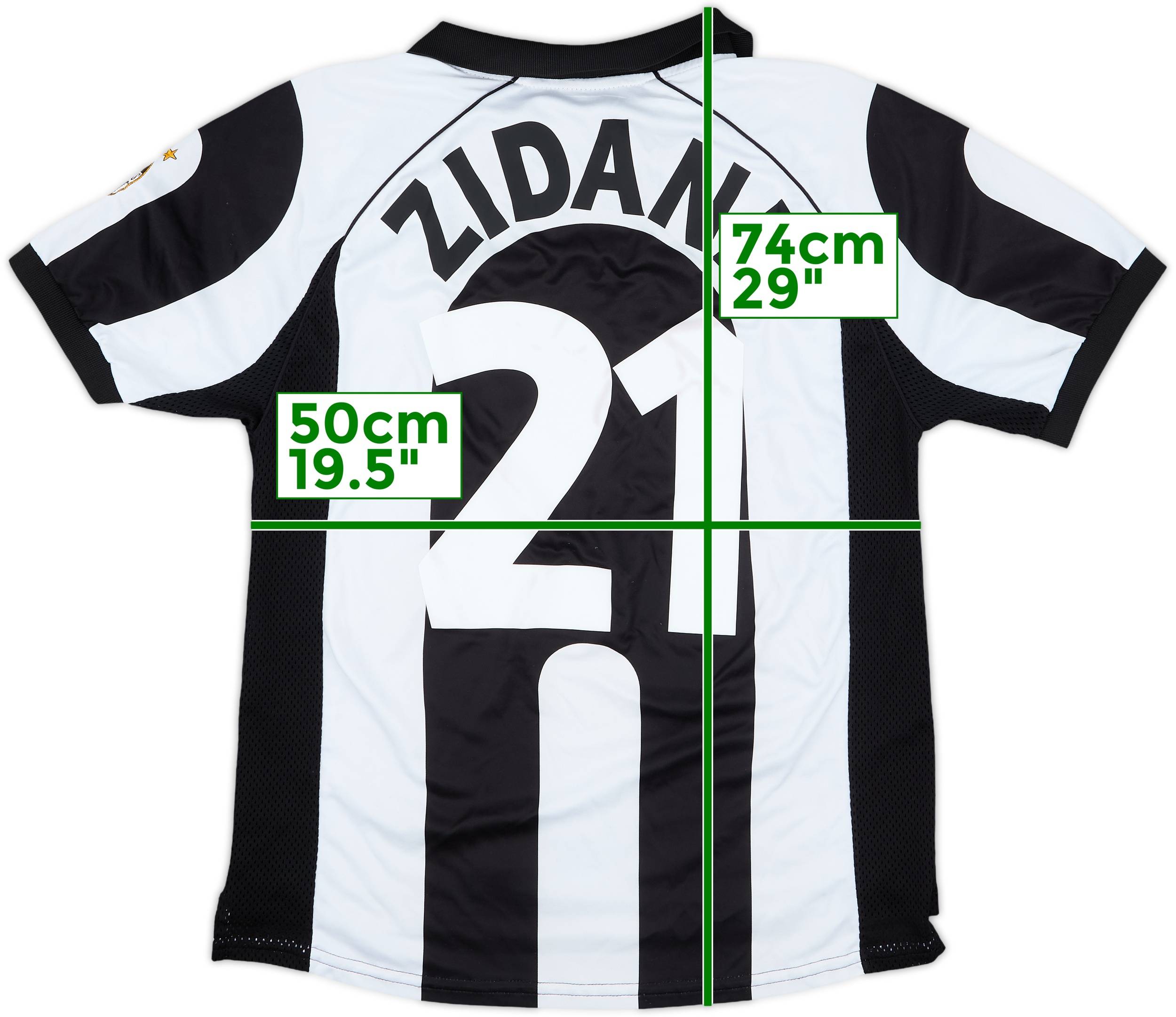 ピンズ付き★97-98★L★Juventus★サッカーユニフォーム★Kappa 1997-98 Juventus Centenary Home Shirt Zidane #21 - 7/10 - (L)