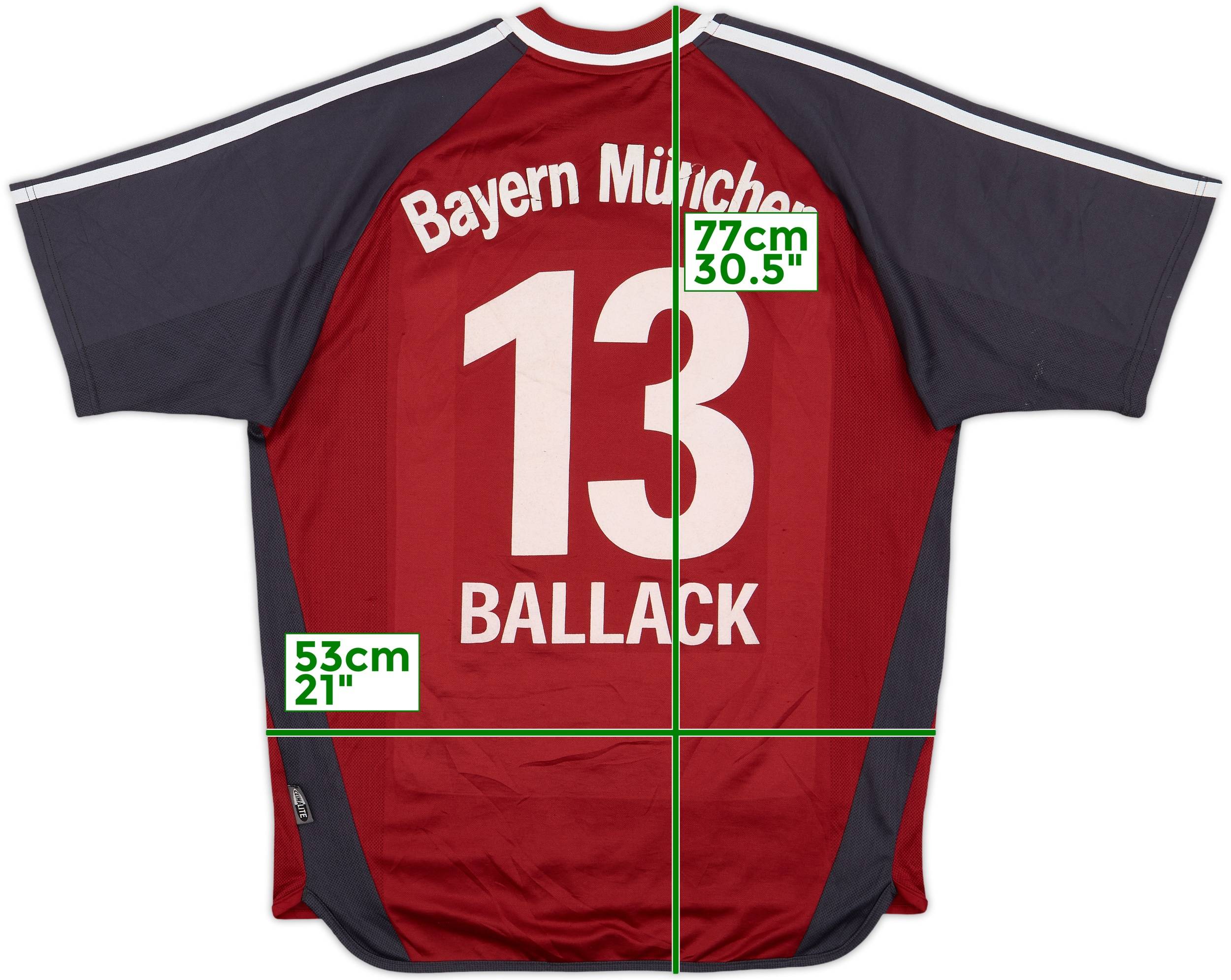 2002-03 Bayern Munich Home Shirt Ballack #13 - 5/10 - (M)