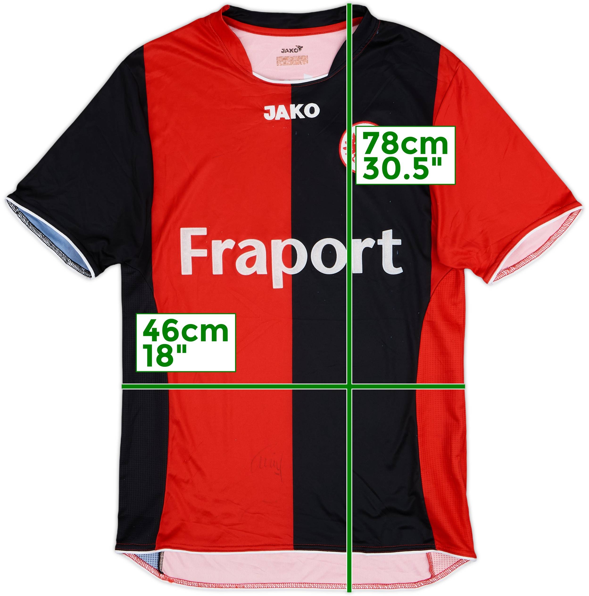 2007-09 Eintracht Frankfurt Signed Home Shirt - 5/10 - (S)