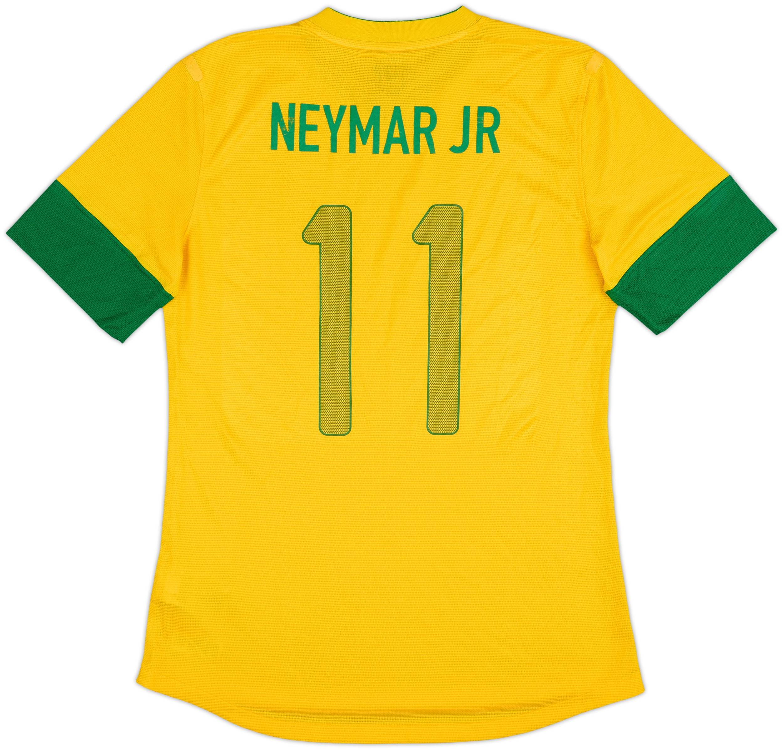 2012-13 Brazil Authentic Home Shirt Neymar Jr #11 - 4/10 - (L)