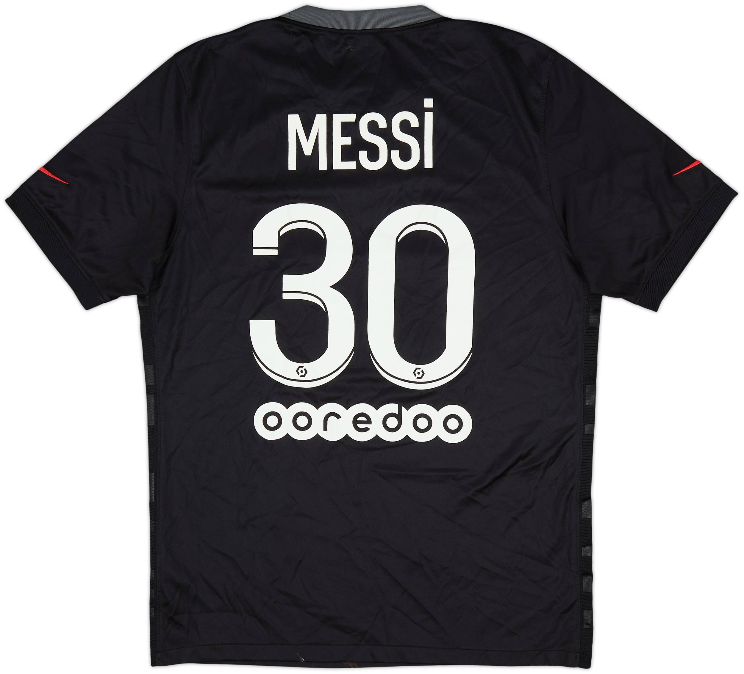 2021-22 Paris Saint-Germain Third Shirt Messi #30 - 7/10 - (M)