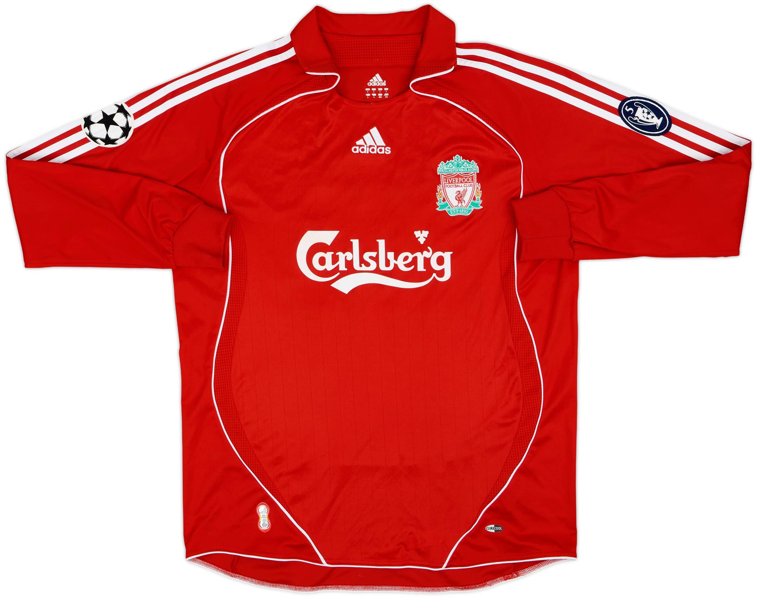 2006-08 Liverpool Home L/S Shirt Carragher #23 - 8/10 - (L)