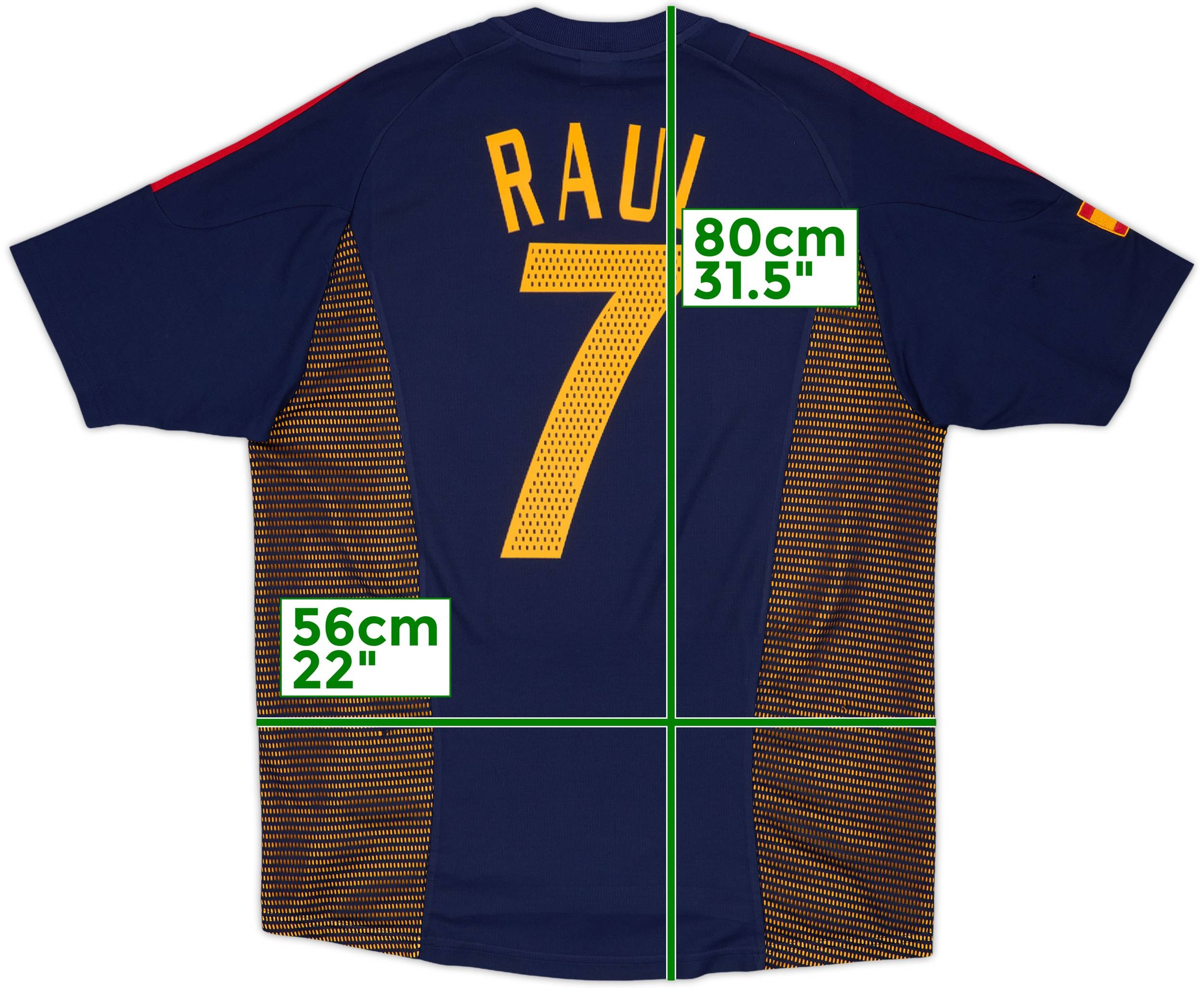 スペイン代表 RAÚL 7番シャツ 2002-04 Spain Third Shirt Raul #7 - 6/10 - (M)