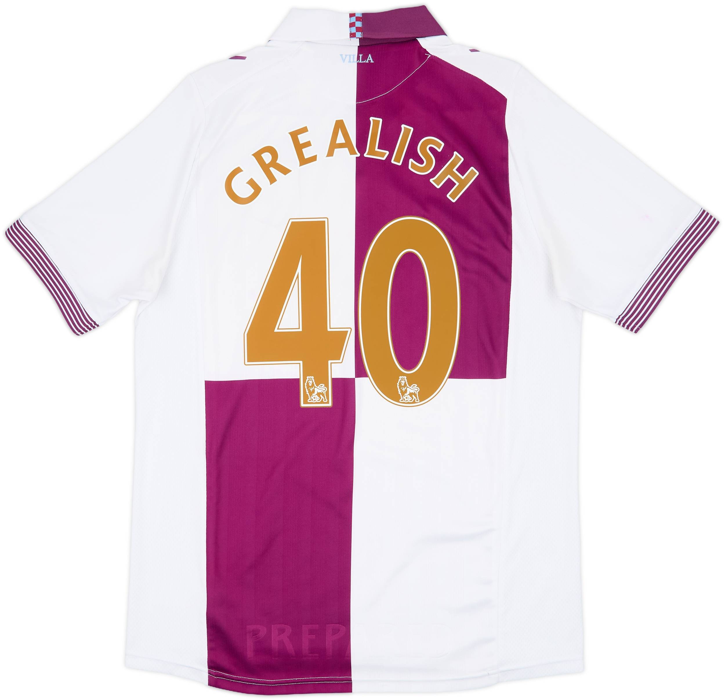 アストン ヴィラ ユニフォーム 2013-14 Aston Villa 2013-14 Aston Villa Away Shirt Grealish #40 - 5/10 - (L)