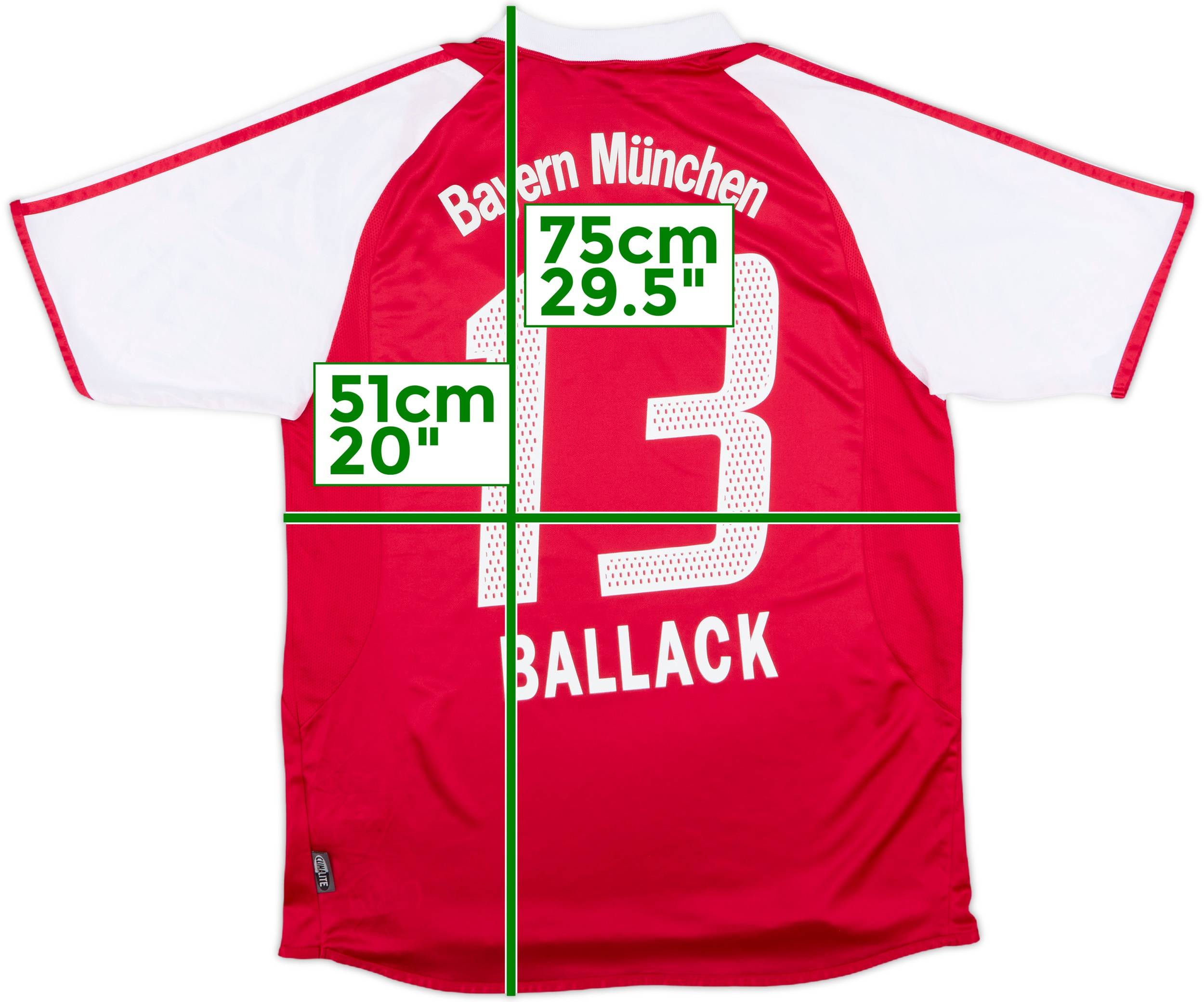2004-05 Bayern Munich Home Shirt Ballack #13 - 8/10 - (XL.Boys)