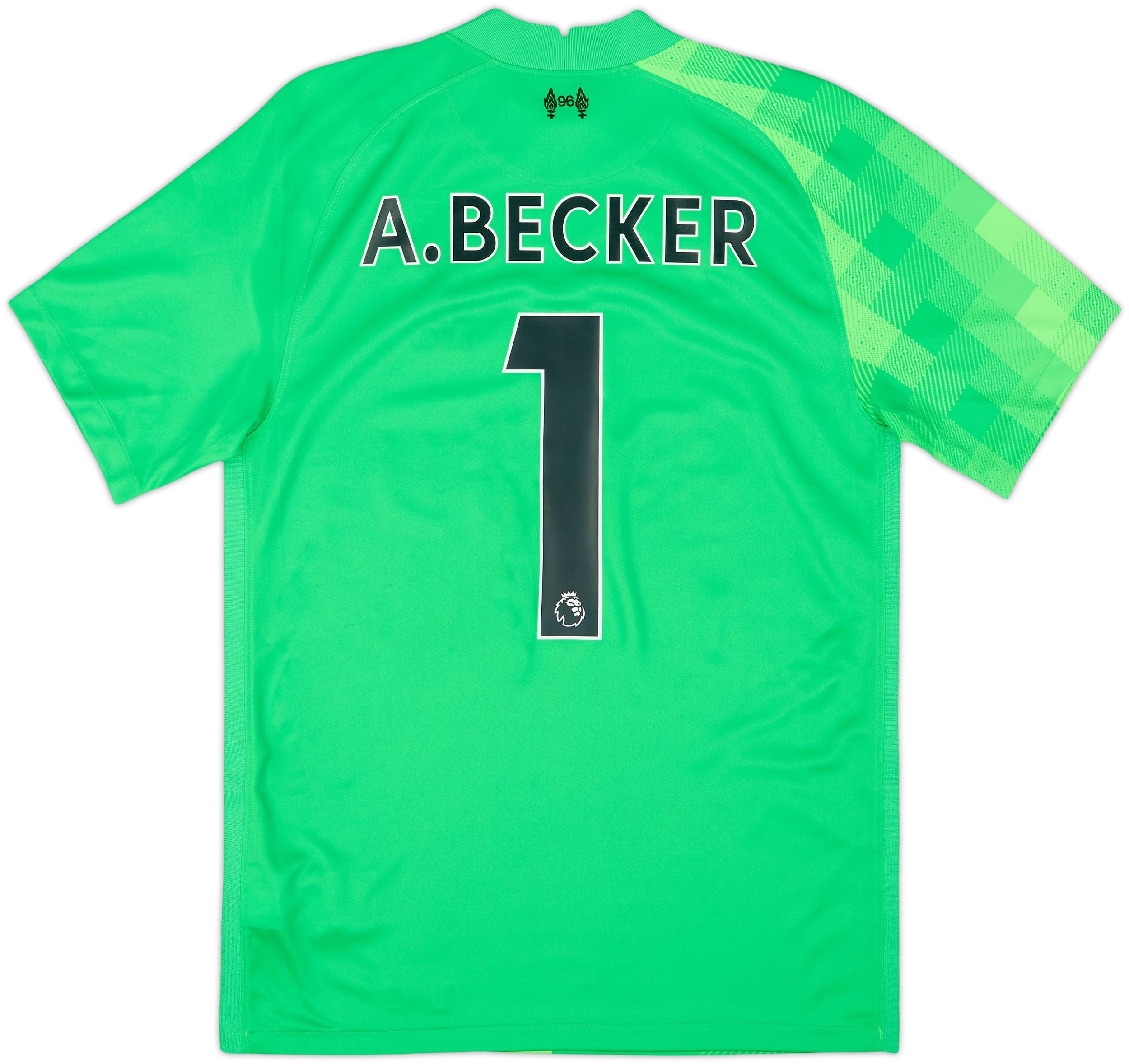 Liverpool A. BECKER 1 シャツ M 20/21 2021-22 Liverpool GK Shirt A.Becker #1 (S)