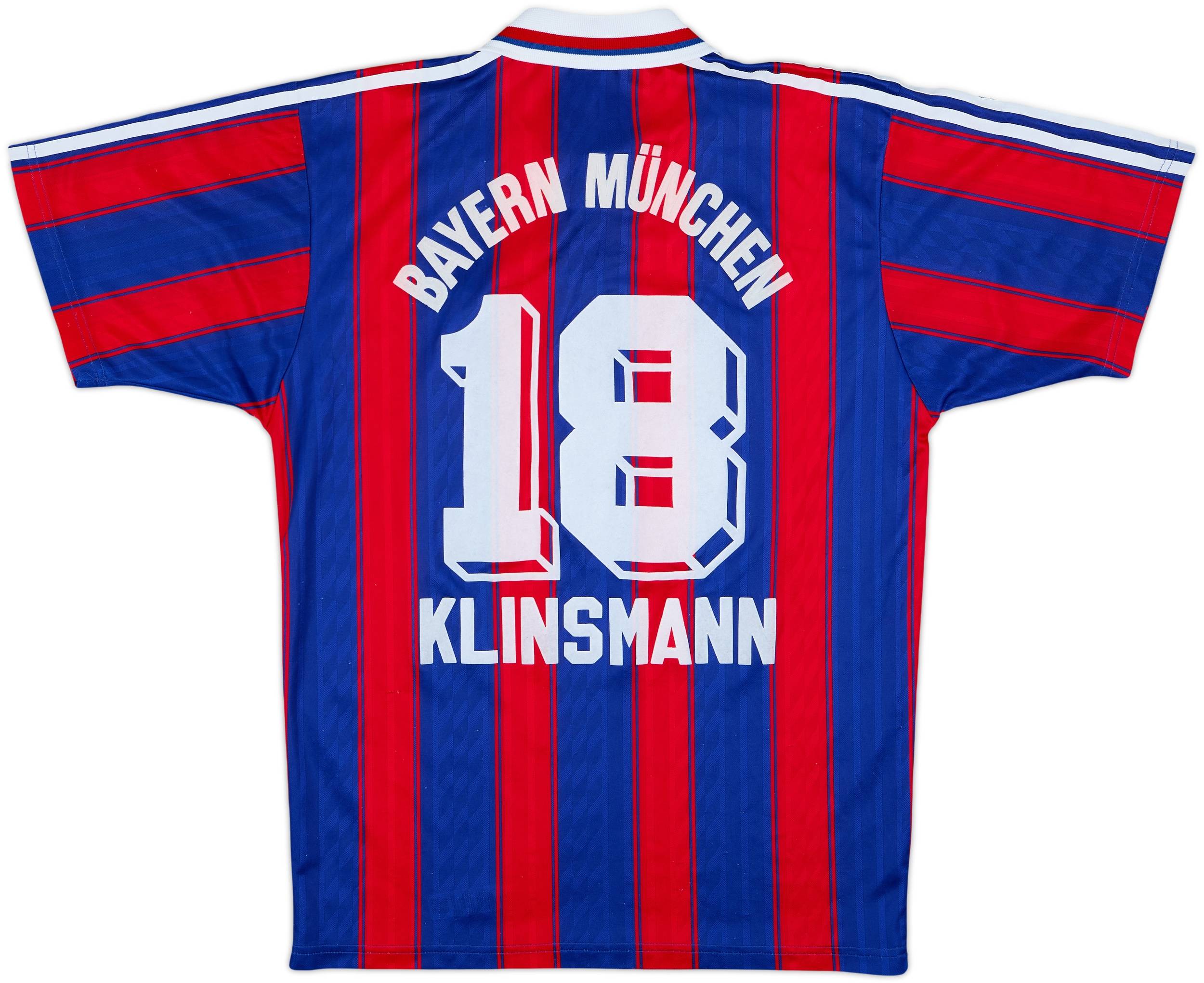 1995-97 Bayern Munich Home Shirt Klinsmann #18 - 7/10 - (S)
