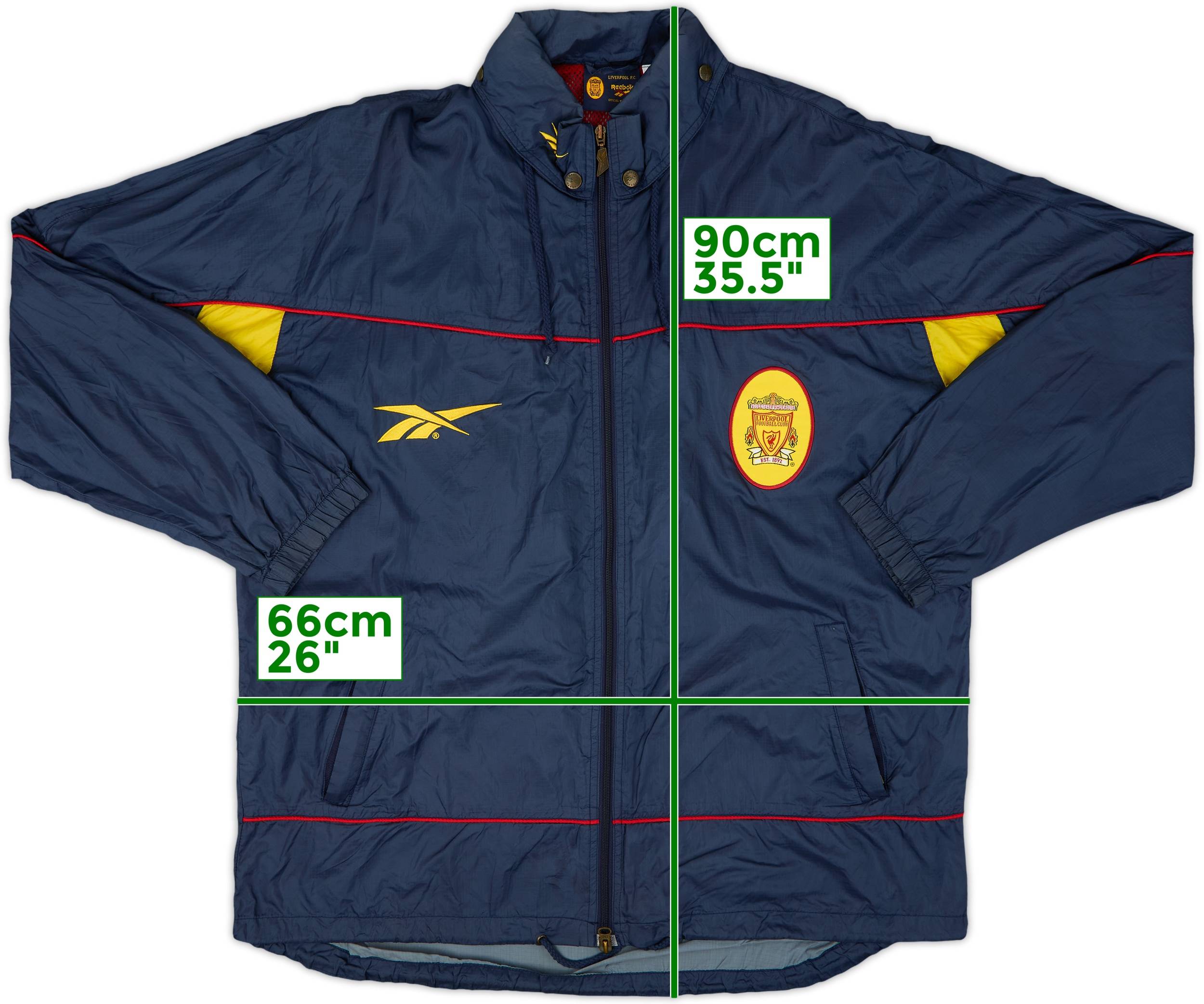 Liverpool リバプール 98-00 ince Reebok Lサイズ相当 1997-98 Liverpool Reebok Hooded Rain Jacket - 9/10 - (L)