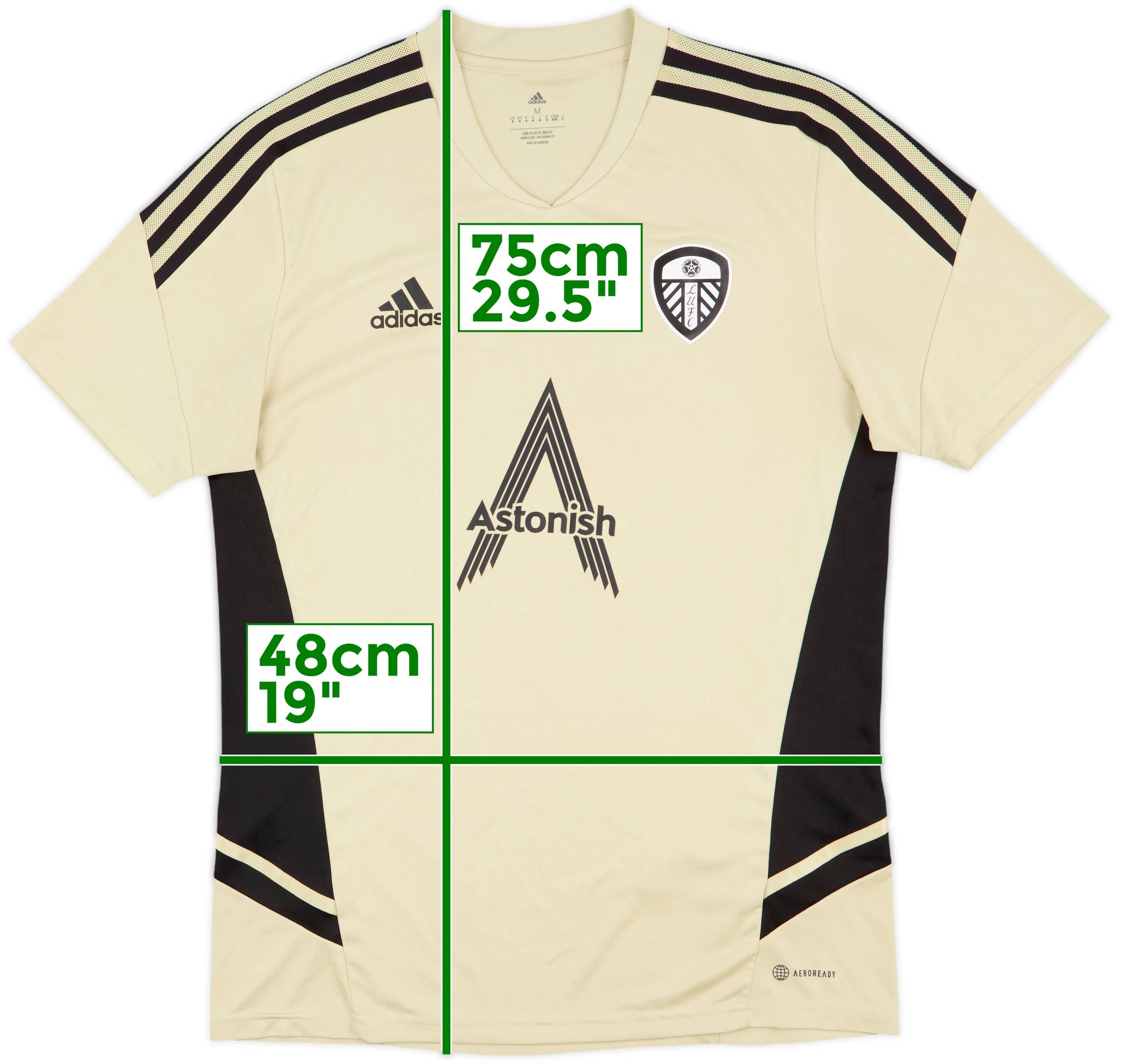 2022-23 Leeds United adidas Training Shirt - 9/10 - (M)
