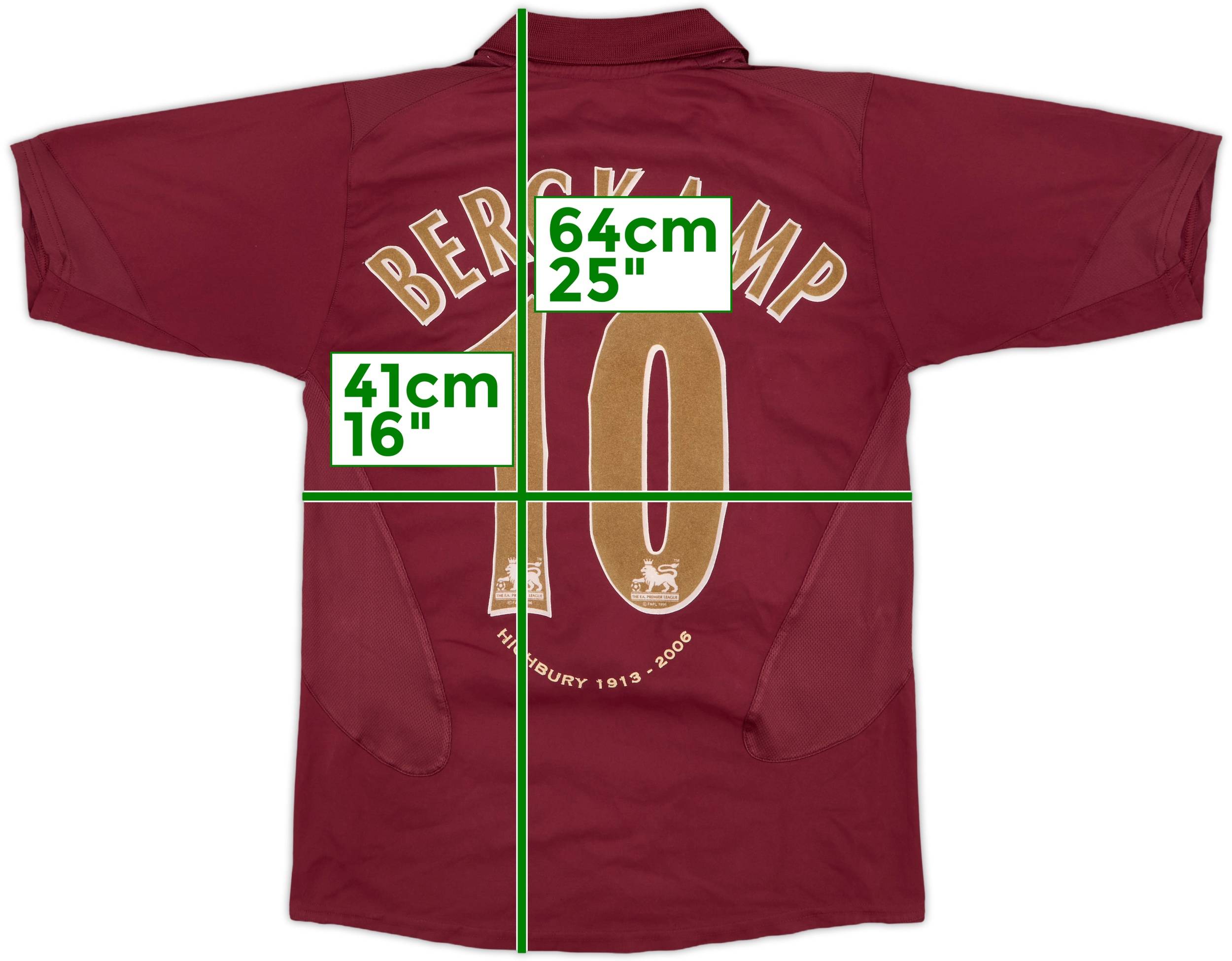 2005-06 Arsenal Home Shirt Bergkamp #10 - 6/10 - (L.Boys)