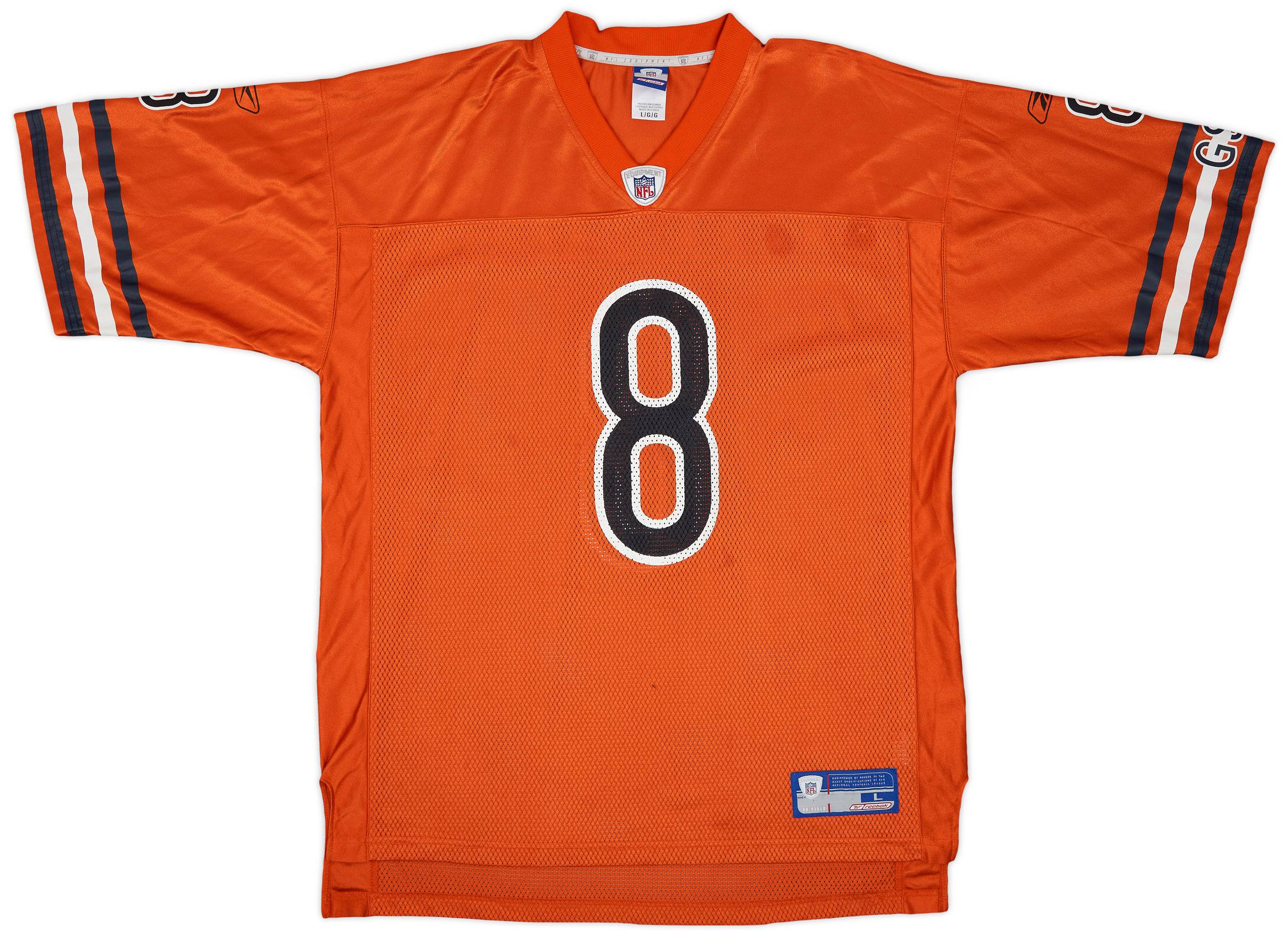 2004 Chicago Bears Grossman #8 Reebok On Field Alternate Jersey - 9/10 - (L)