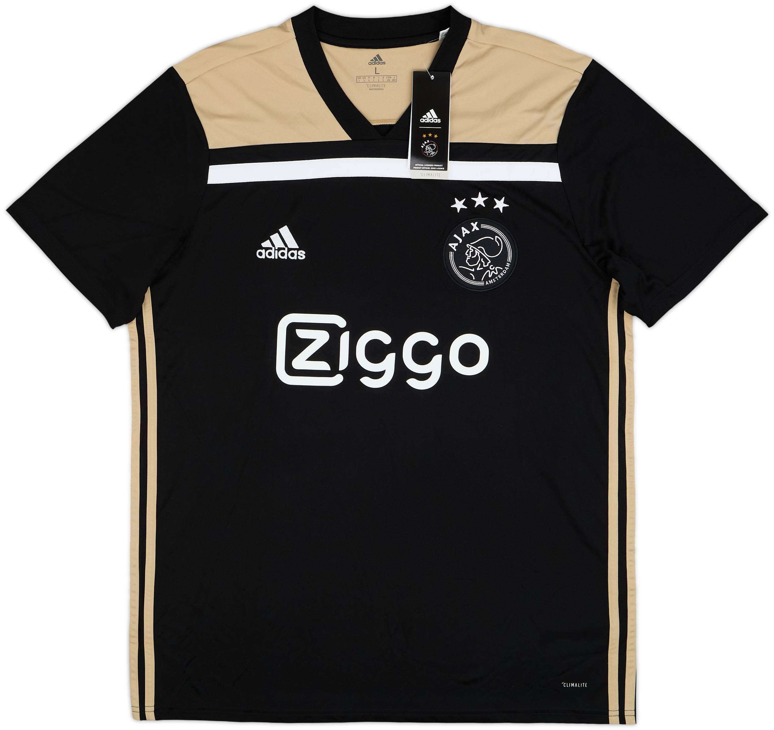 AJAX adidas 黒シャツ サッカー　アヤックス AJAX adidas 黒シャツ サッカー アヤックス AJAX adidas 黒シャツ