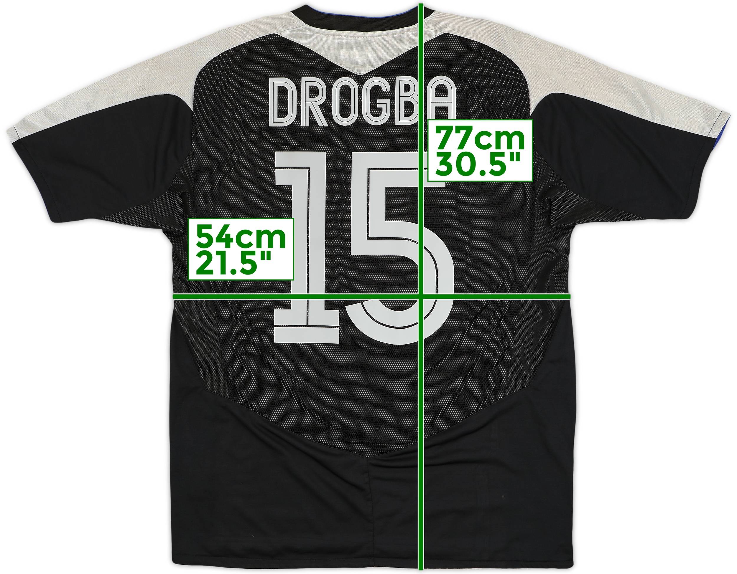 2004-05 Chelsea Away Shirt Drogba #15 - 6/10 - (L)
