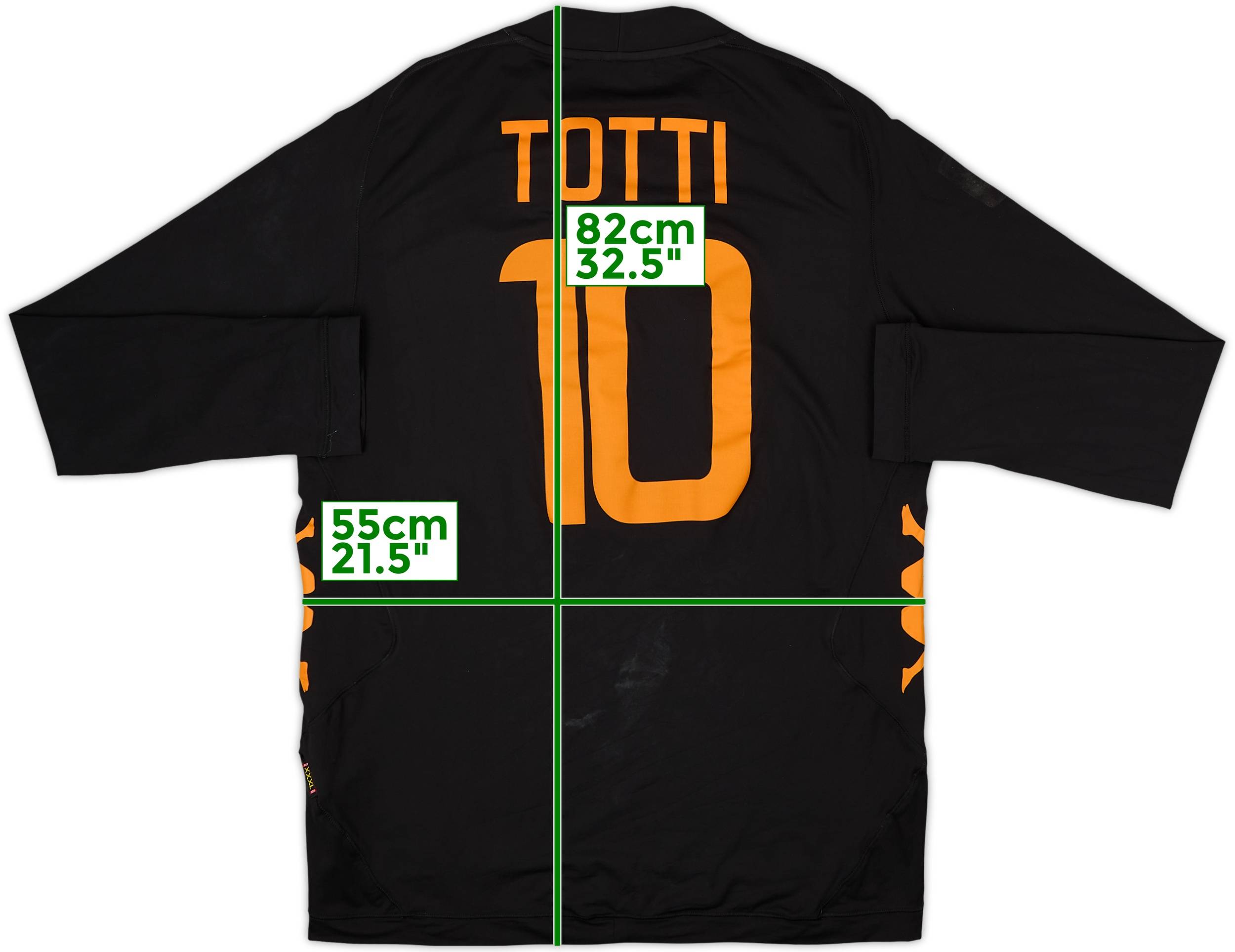2011-12 Roma Third L/S Shirt Totti #10 - 7/10 - (3XL)