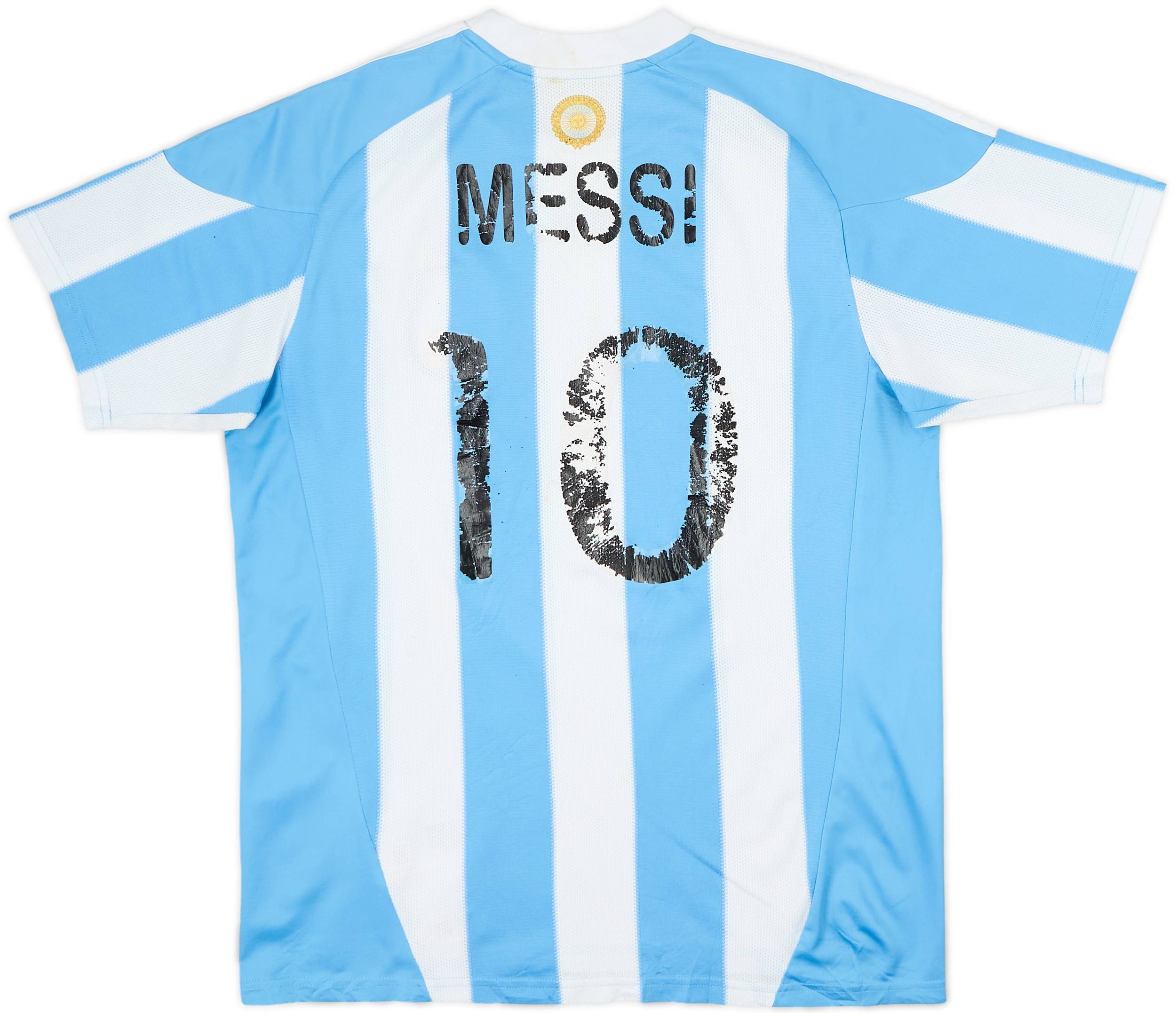 2010-11 Argentina Home Shirt Messi #10 - 4/10 - (M)