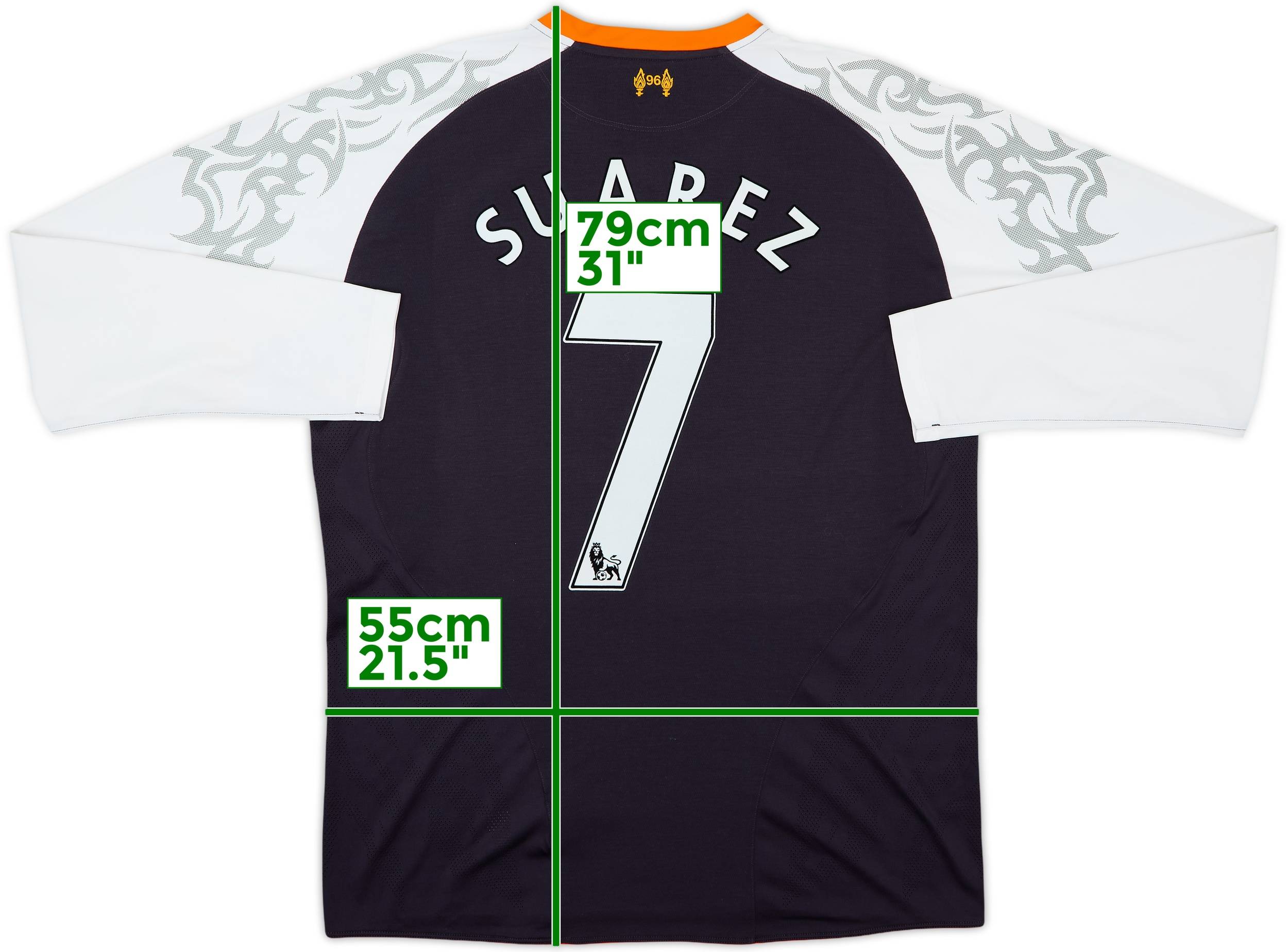 2012-13 Liverpool Third L/S Shirt Suarez #7 - 7/10 - (XL)