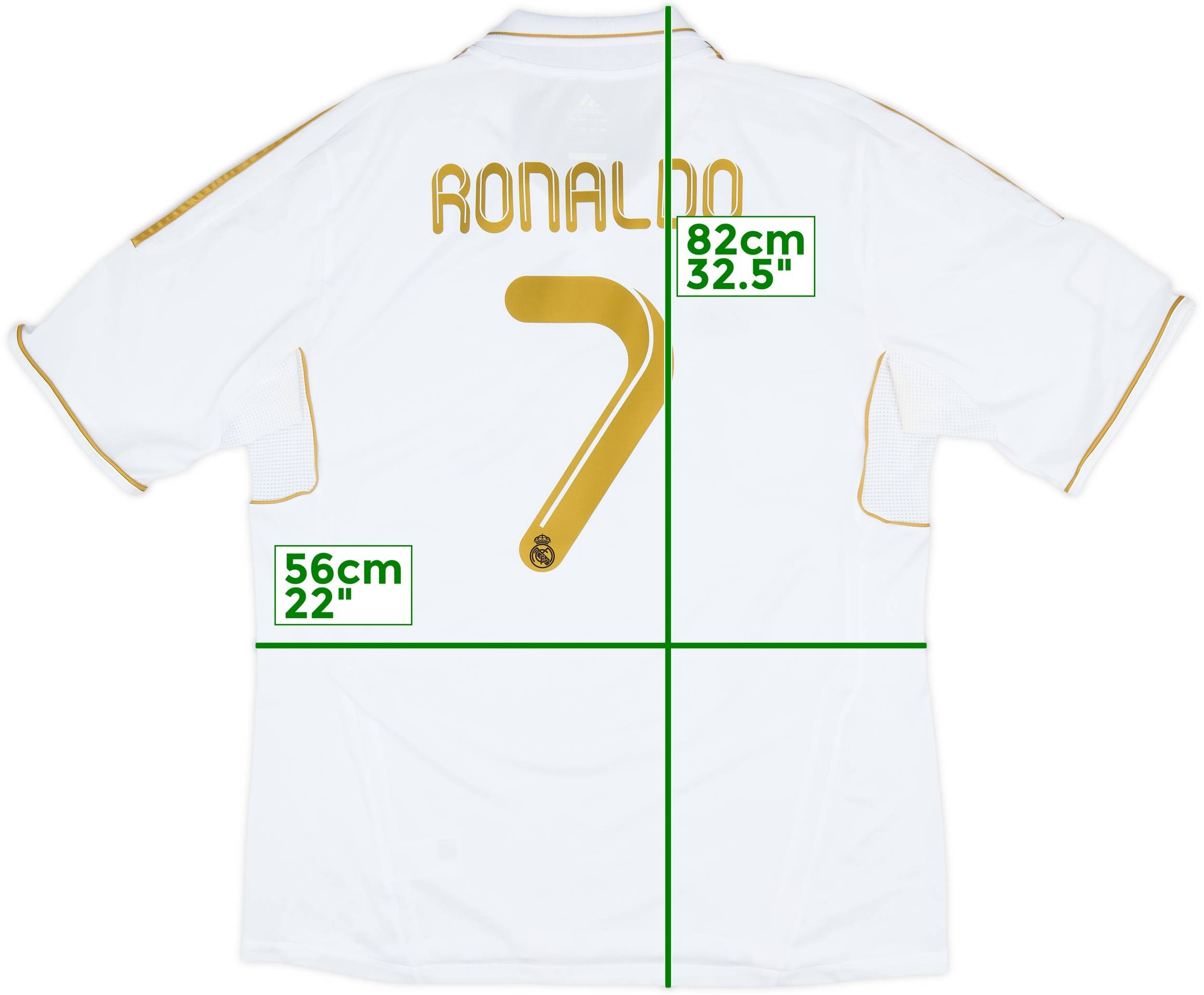 2011-12 Real Madrid Home Shirt Ronaldo #7 - 8/10 - (XL)