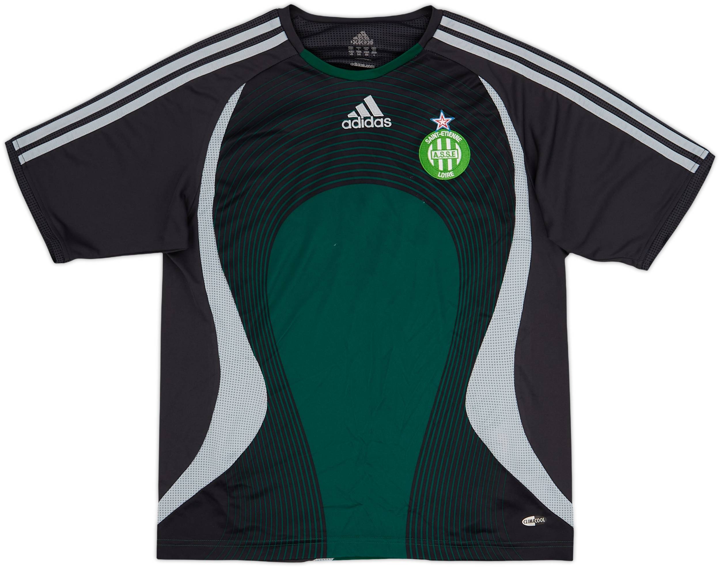 送料込】adidas AS Saint-Étienne 半袖シャツ 購入 緑［М］ 2006-07