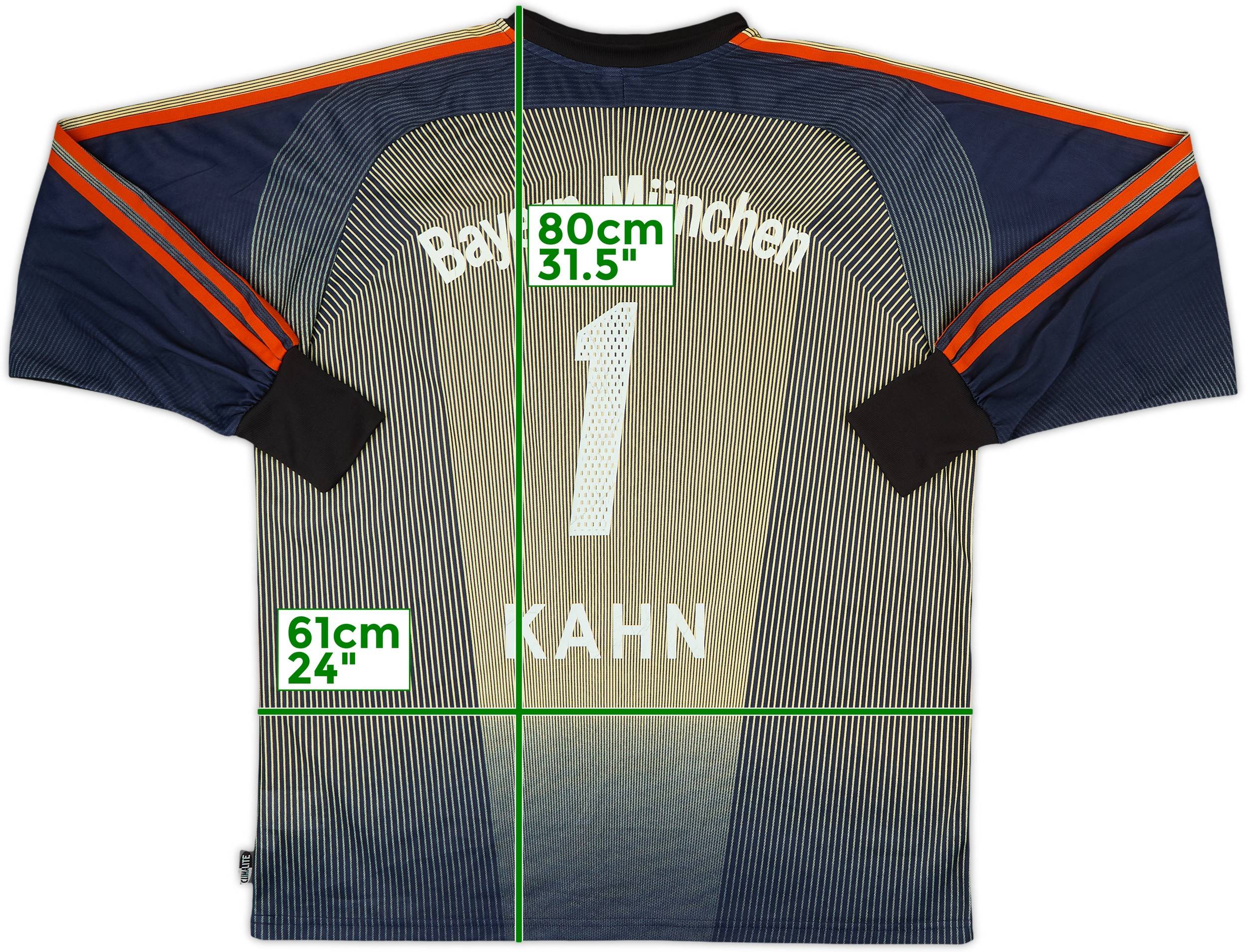 2003-04 Bayern Munich GK Shirt Kahn #1 - 8/10 - (L)